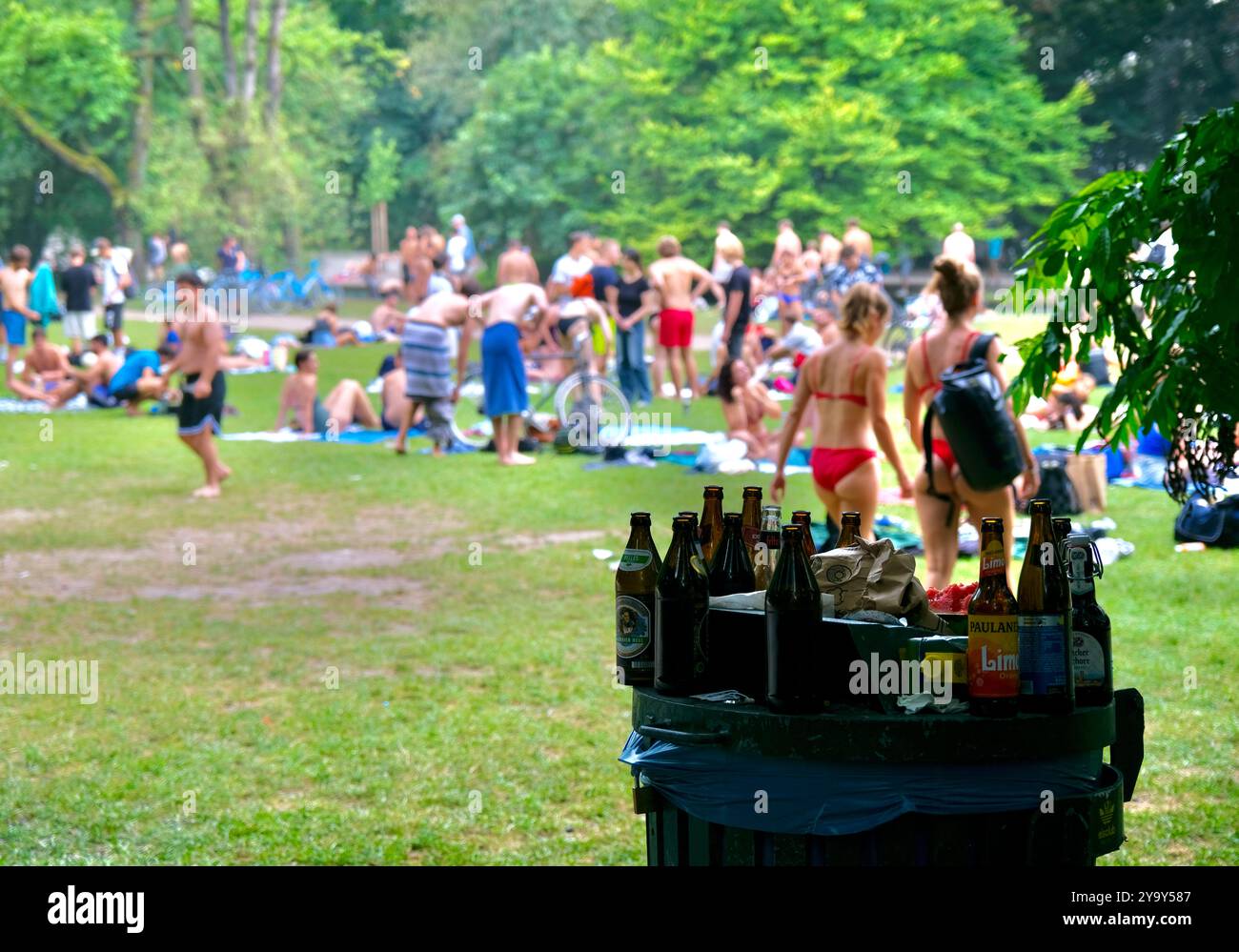 Deutschland, Bayern, München, Bezirk Schwabing, Englischer Garten Stockfoto