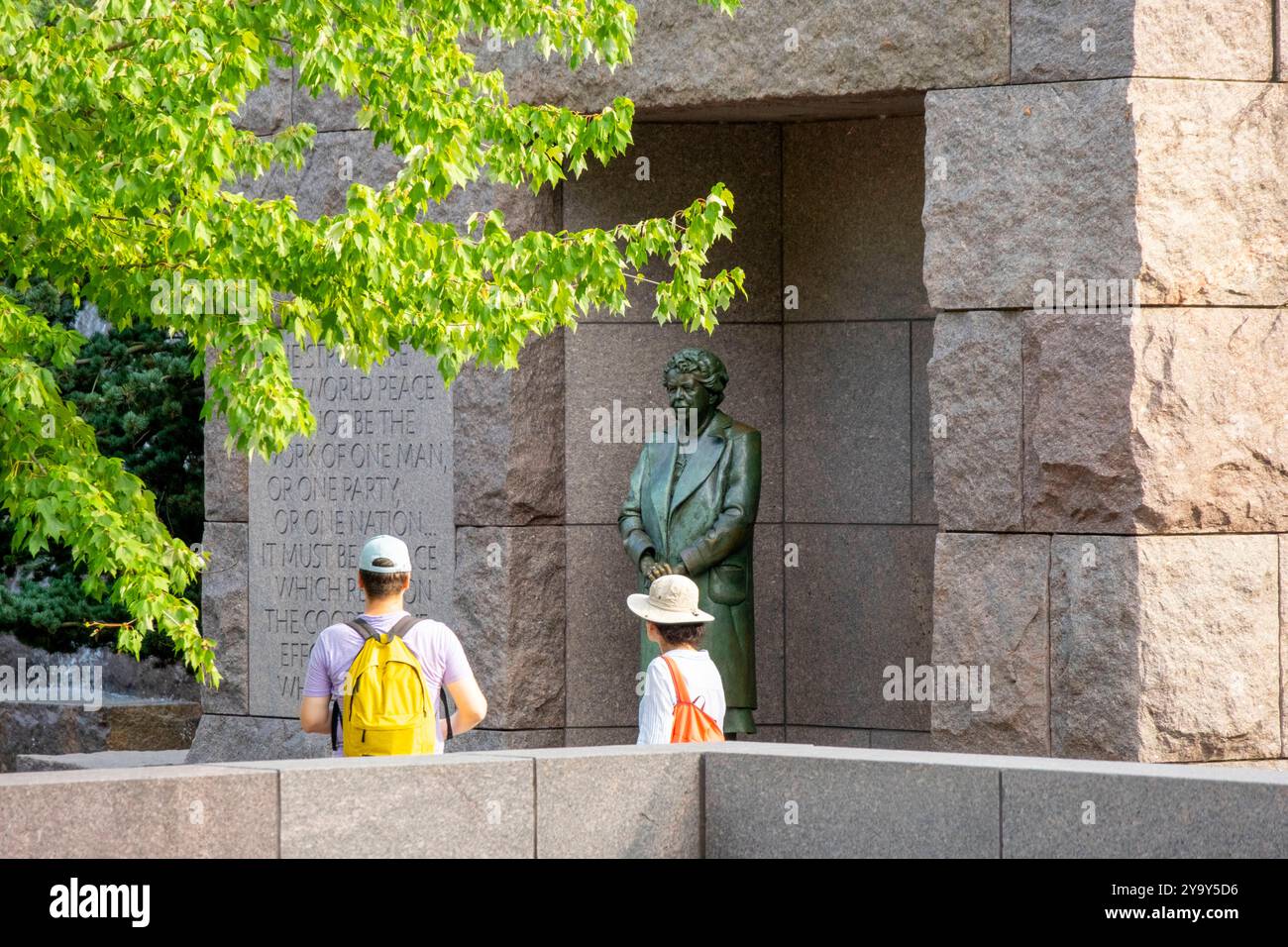 Das Franklin Delano Roosevelt Memorial ist ein Denkmal des Präsidenten, das dem Gedenken an den amerikanischen Präsidenten gewidmet ist Stockfoto