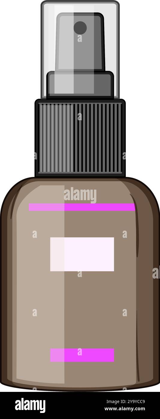 Matte Einstellung Spray Cartoon Vektor Illustration Stock Vektor