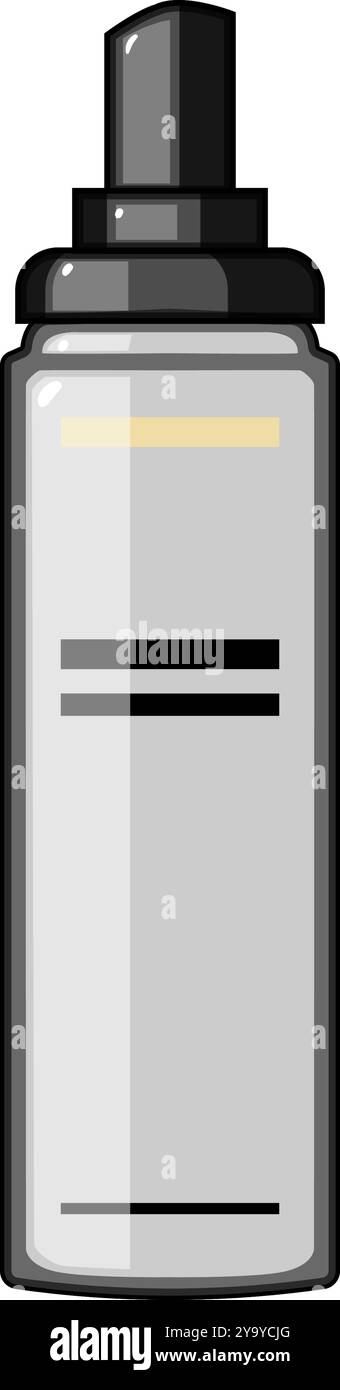 Shine Setting Spray Cartoon Vektor Illustration Stock Vektor