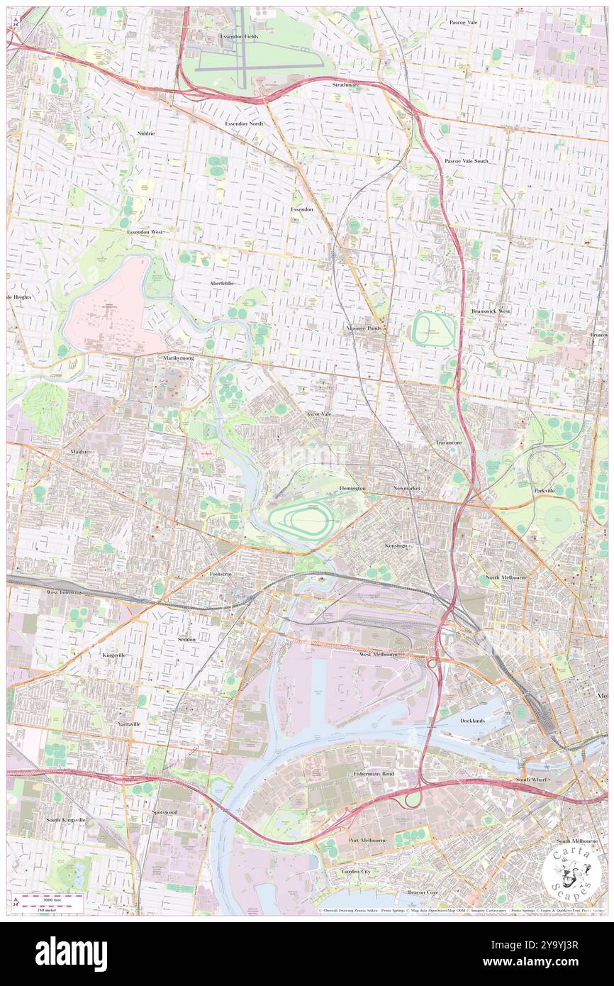 Royal Agricultural Showgrounds, , AU, Australien, Victoria, s 37 46' 59'', N 144 54' 42'', Karte, Cartascapes Map, veröffentlicht 2024. Erkunden Sie Cartascapes, eine Karte, die die vielfältigen Landschaften, Kulturen und Ökosysteme der Erde enthüllt. Reisen Sie durch Zeit und Raum und entdecken Sie die Verflechtungen der Vergangenheit, Gegenwart und Zukunft unseres Planeten. Stockfoto