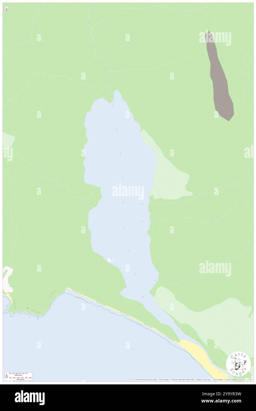 New River Lagoon, , AU, Australien, Tasmanien, s 43 29' 42''', N 146 33' 59'', Karte, Cartascapes Map, veröffentlicht 2024. Erkunden Sie Cartascapes, eine Karte, die die vielfältigen Landschaften, Kulturen und Ökosysteme der Erde enthüllt. Reisen Sie durch Zeit und Raum und entdecken Sie die Verflechtungen der Vergangenheit, Gegenwart und Zukunft unseres Planeten. Stockfoto