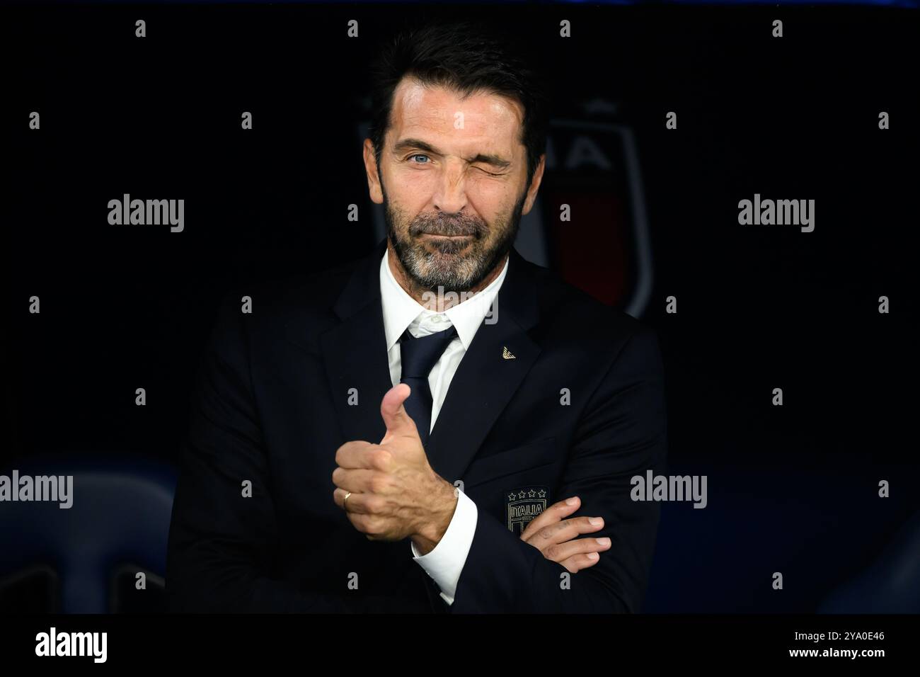 Gianluigi Buffon während des Fußballspiels der UEFA Nations League zwischen Italien und Belgien im Olimpico-Stadion in Rom (Italien) am 10. Oktober 2024. Stockfoto