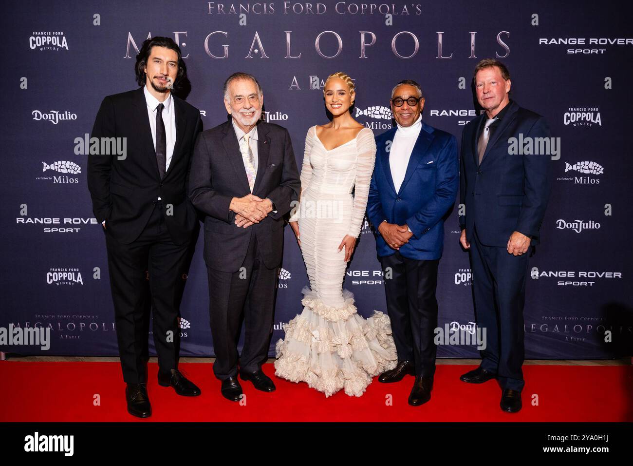 Lionsgate-Vorempfang für „Megalopolis“ im Milos Toronto, gesponsert von Range Rover Sport, Tequila Don Julio & Peoples Group mit: Adam Driver, Francis Ford Coppola, Nathalie Emmanuel, Giancarlo Esposito Where: Toronto, Kanada Wann: 09 Sep 2024 Credit: Lu Chau/WENN Stockfoto