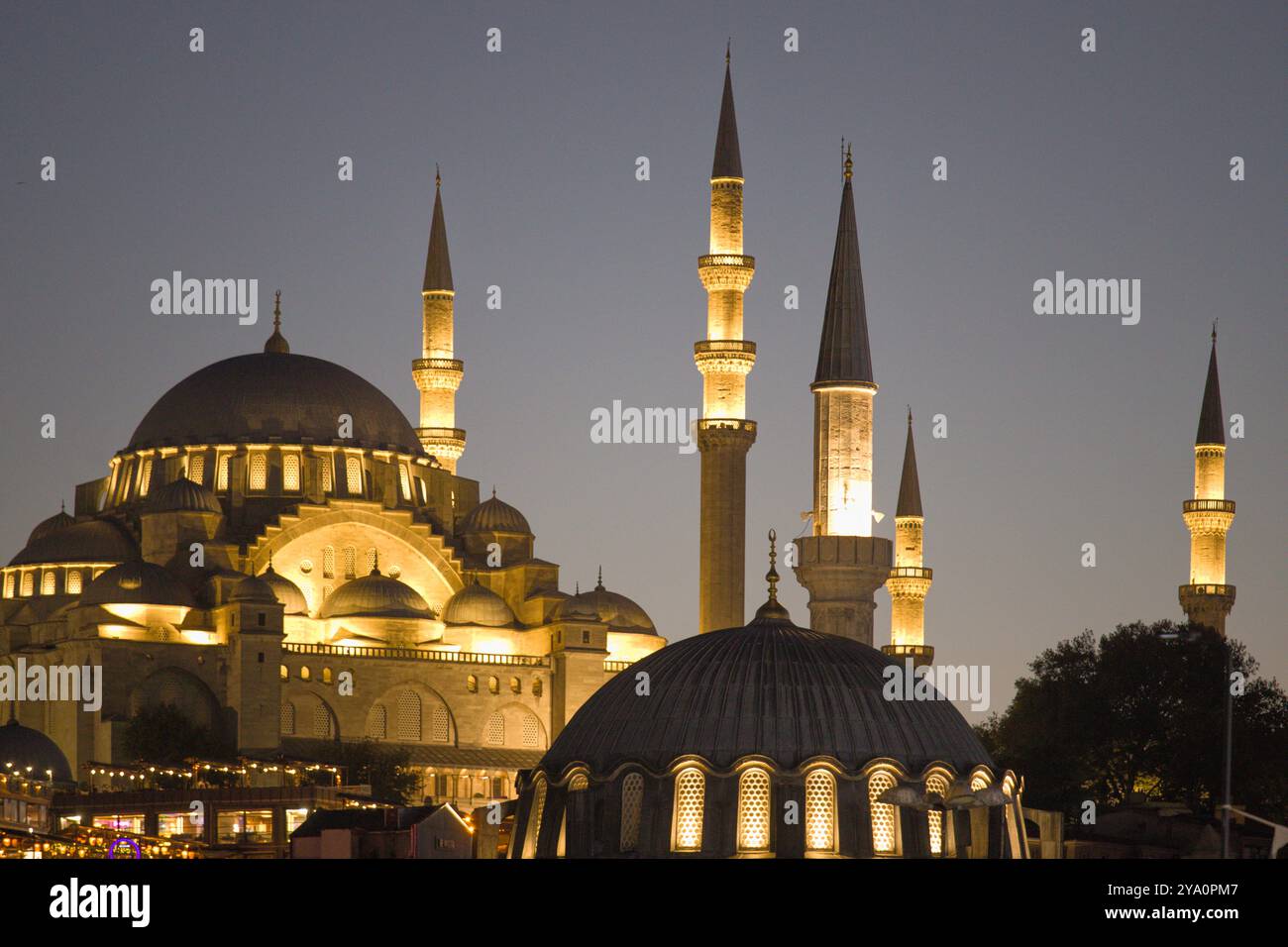 Türkiye, Türkei, Istanbul, Skyline, Eminönü, Süleymaniye Camii, Stockfoto
