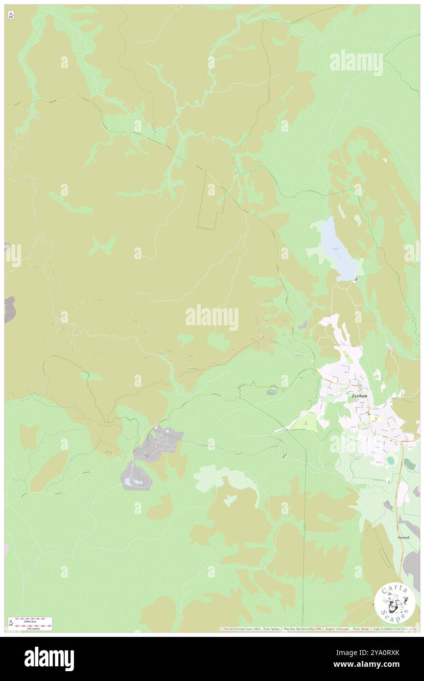 Oonah Hill, Westküste, AU, Australien, Tasmanien, s 41 52' 11'', N 145 18' 0'', Karte, Cartascapes Map, veröffentlicht 2024. Erkunden Sie Cartascapes, eine Karte, die die vielfältigen Landschaften, Kulturen und Ökosysteme der Erde enthüllt. Reisen Sie durch Zeit und Raum und entdecken Sie die Verflechtungen der Vergangenheit, Gegenwart und Zukunft unseres Planeten. Stockfoto