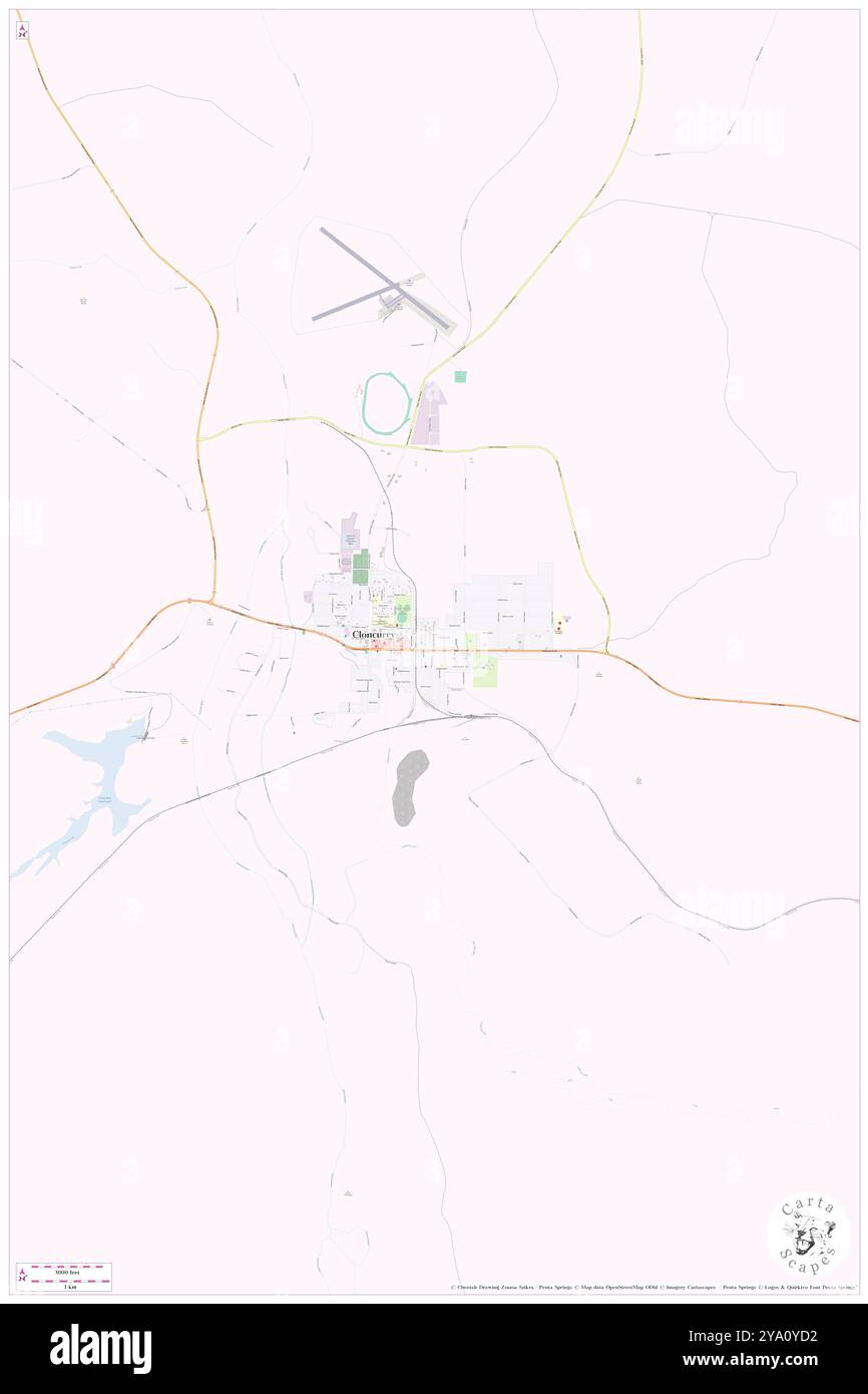 Cloncurry, Cloncurry, AU, Australien, Queensland, s 20 42' 25''', N 140 30' 46'', Karte, Cartascapes Map, veröffentlicht 2024. Erkunden Sie Cartascapes, eine Karte, die die vielfältigen Landschaften, Kulturen und Ökosysteme der Erde enthüllt. Reisen Sie durch Zeit und Raum und entdecken Sie die Verflechtungen der Vergangenheit, Gegenwart und Zukunft unseres Planeten. Stockfoto