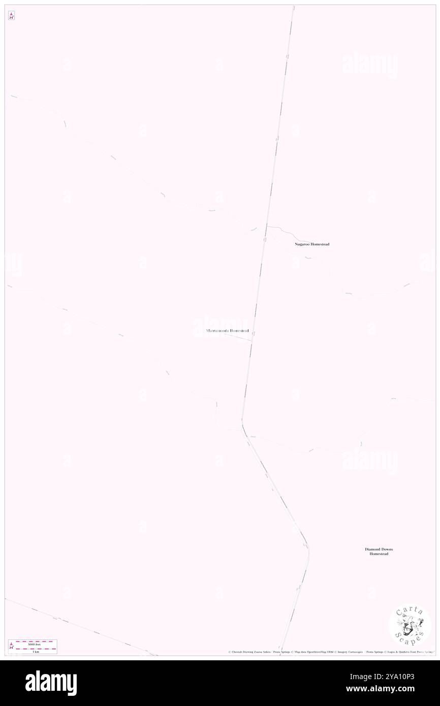 Marracoonda, Isaac, AU, Australien, Queensland, s 22 0' 49'', N 147 33' 4'', Karte, Cartascapes Map, veröffentlicht 2024. Erkunden Sie Cartascapes, eine Karte, die die vielfältigen Landschaften, Kulturen und Ökosysteme der Erde enthüllt. Reisen Sie durch Zeit und Raum und entdecken Sie die Verflechtungen der Vergangenheit, Gegenwart und Zukunft unseres Planeten. Stockfoto