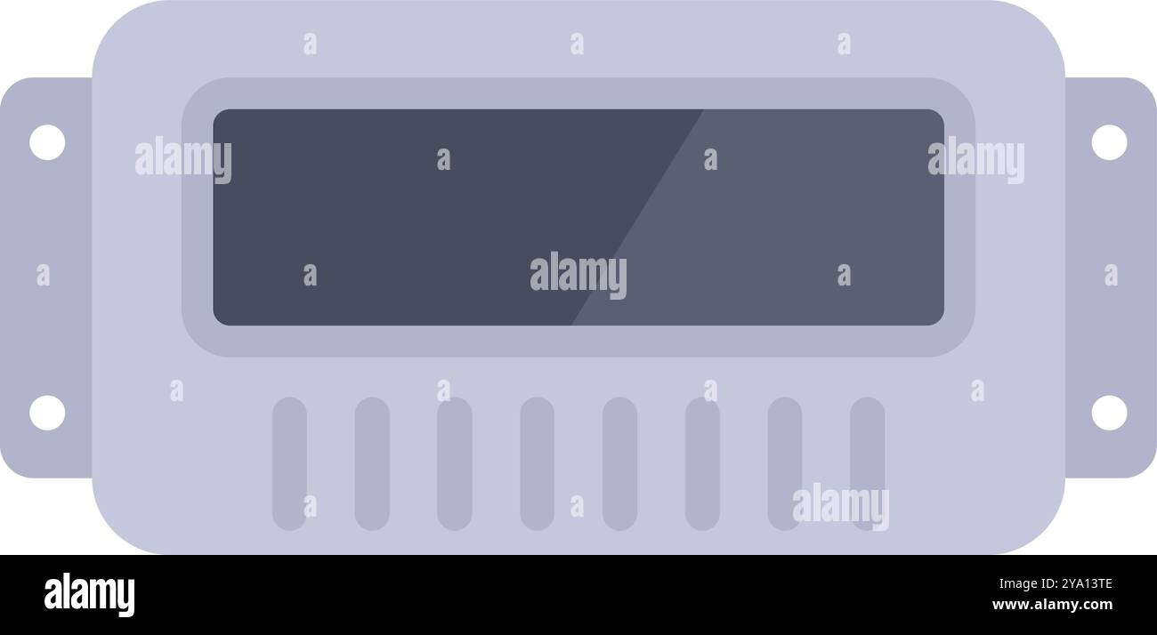 Elektrisches Messgerät, das Informationen zum Stromverbrauch anzeigt, ein wichtiges Gerät zur Überwachung und Verwaltung des Stromverbrauchs Stock Vektor