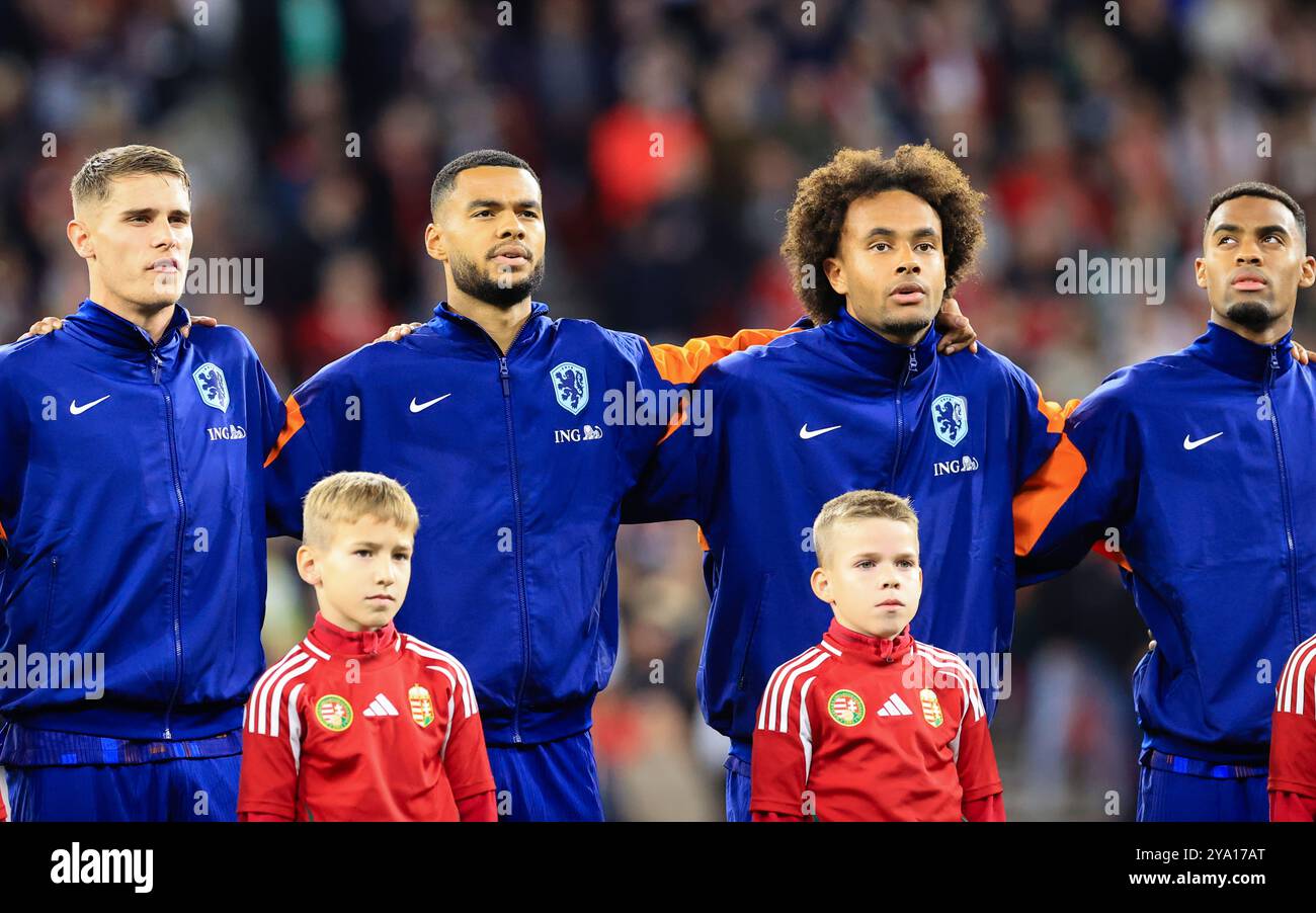 Budapest, 2024. 10. 11. UEFA Nations League, UNGARN-NIEDERLANDE, 2025, UNGARN-NIEDERLANDE, Puskas Arena, Budapest, Ungarn, - Credit: Gabriella Barbara Credit: Gabriella Barbara/Alamy Live News Stockfoto