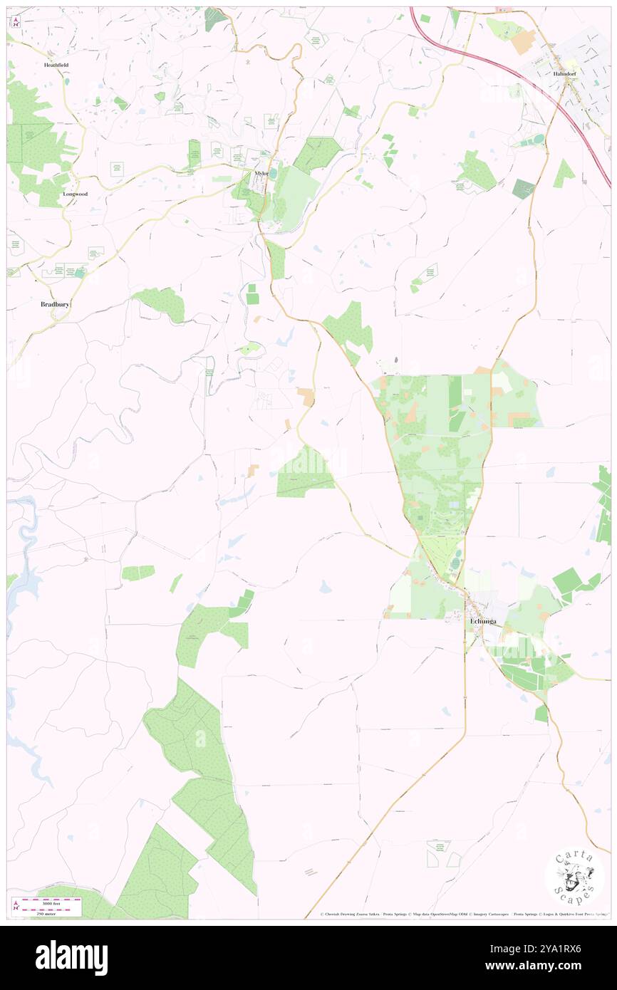 Christmas Rush Mine, Mount Barker, AU, Australien, Südaustralien, s 35 4' 55''', N 138 46' 1'', Karte, Cartascapes Map, veröffentlicht 2024. Erkunden Sie Cartascapes, eine Karte, die die vielfältigen Landschaften, Kulturen und Ökosysteme der Erde enthüllt. Reisen Sie durch Zeit und Raum und entdecken Sie die Verflechtungen der Vergangenheit, Gegenwart und Zukunft unseres Planeten. Stockfoto