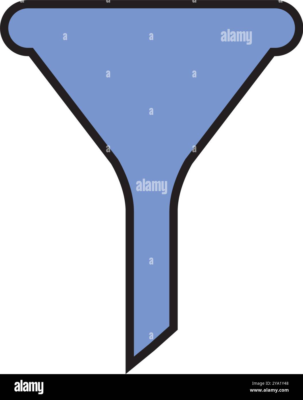 Filterschaltfläche Webform-Symbol, Filtersymbol, Trichterzeichen Vektor-Illustration Stock Vektor