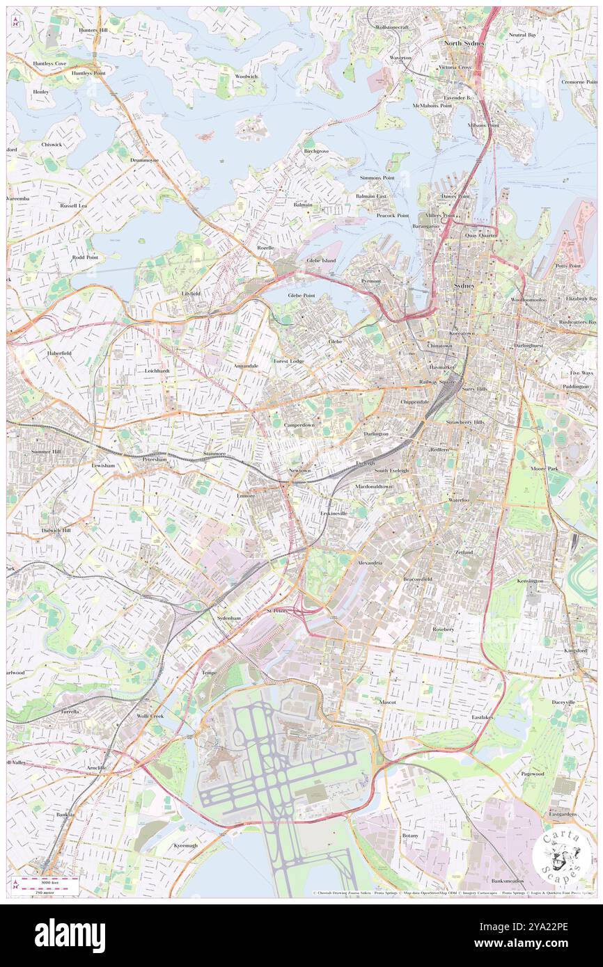 Prospect Street, City of Sydney, AU, Australien, New South Wales, s 33 53' 36'', N 151 10' 49'', Karte, Cartascapes Map, veröffentlicht 2024. Erkunden Sie Cartascapes, eine Karte, die die vielfältigen Landschaften, Kulturen und Ökosysteme der Erde enthüllt. Reisen Sie durch Zeit und Raum und entdecken Sie die Verflechtungen der Vergangenheit, Gegenwart und Zukunft unseres Planeten. Stockfoto