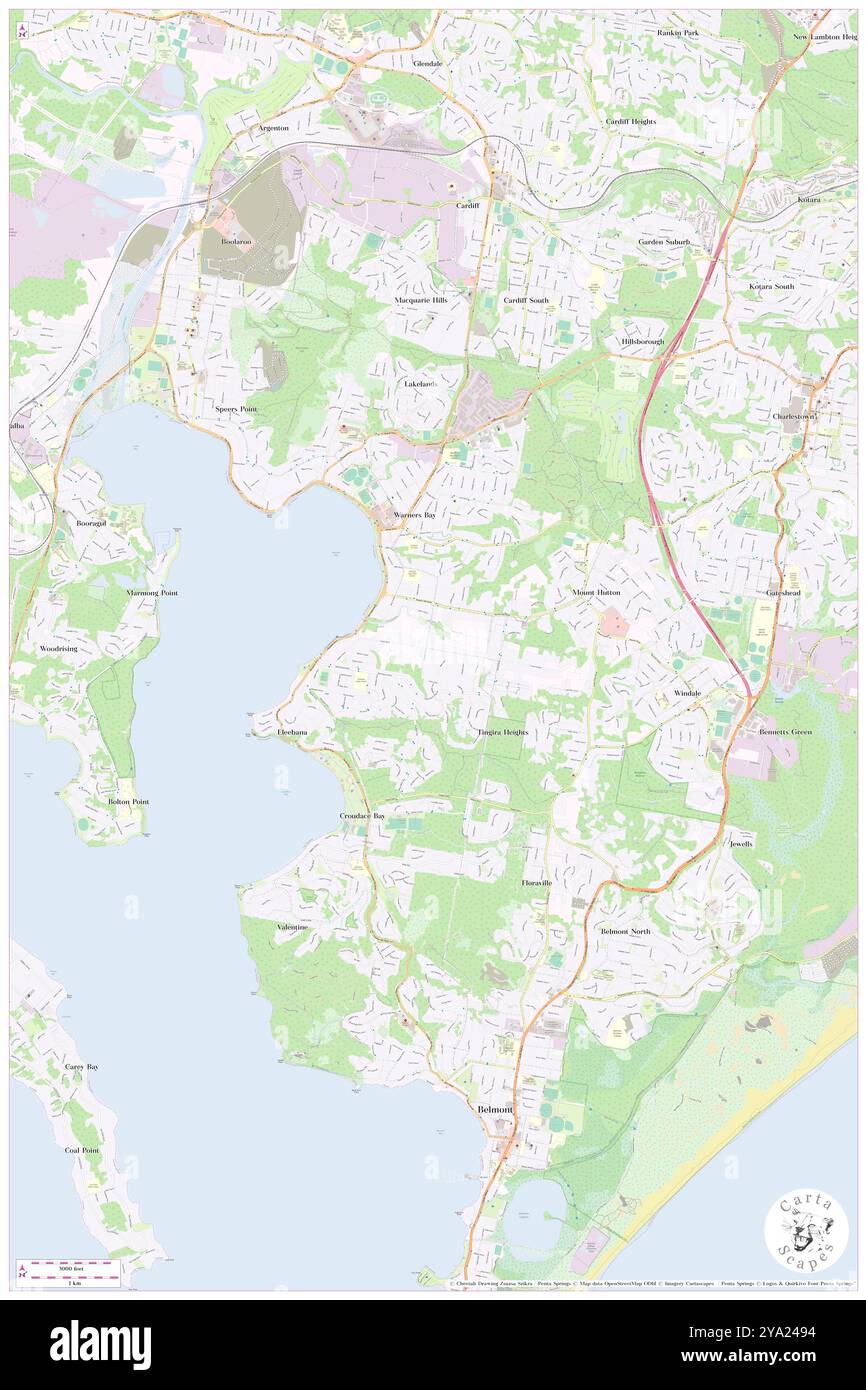 Richard Allen Park, , AU, Australien, New South Wales, s 32 59' 14'', N 151 39' 4'', MAP, Cartascapes Map, veröffentlicht 2024. Erkunden Sie Cartascapes, eine Karte, die die vielfältigen Landschaften, Kulturen und Ökosysteme der Erde enthüllt. Reisen Sie durch Zeit und Raum und entdecken Sie die Verflechtungen der Vergangenheit, Gegenwart und Zukunft unseres Planeten. Stockfoto