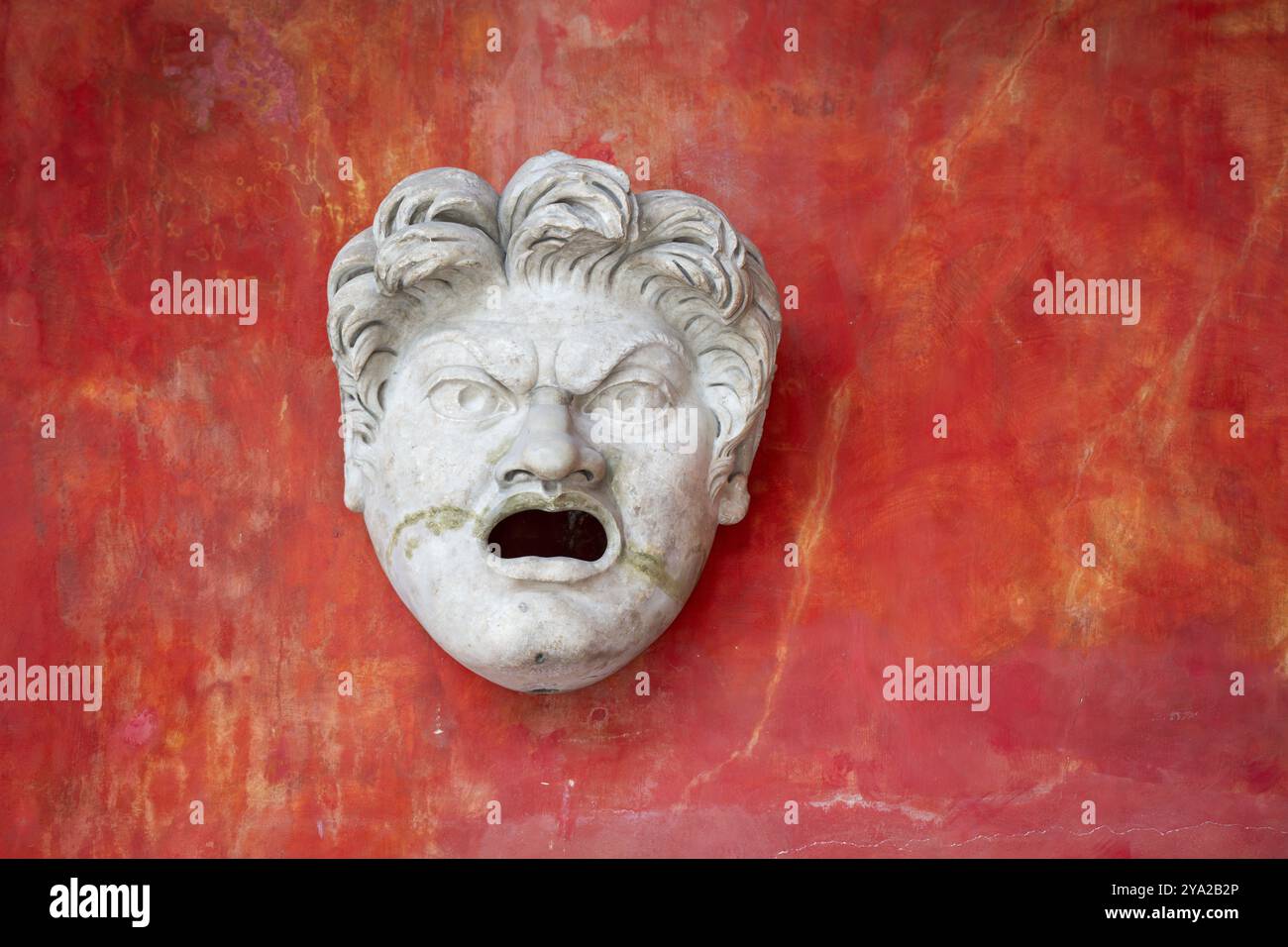 Antike Theatermaske aus Rom, Sammlung antiker Skulpturen, NY Carlsberg Glyptotek oder New Carlsberg Glyptothek, Kunstmuseum für Skulptur und Malerei Stockfoto