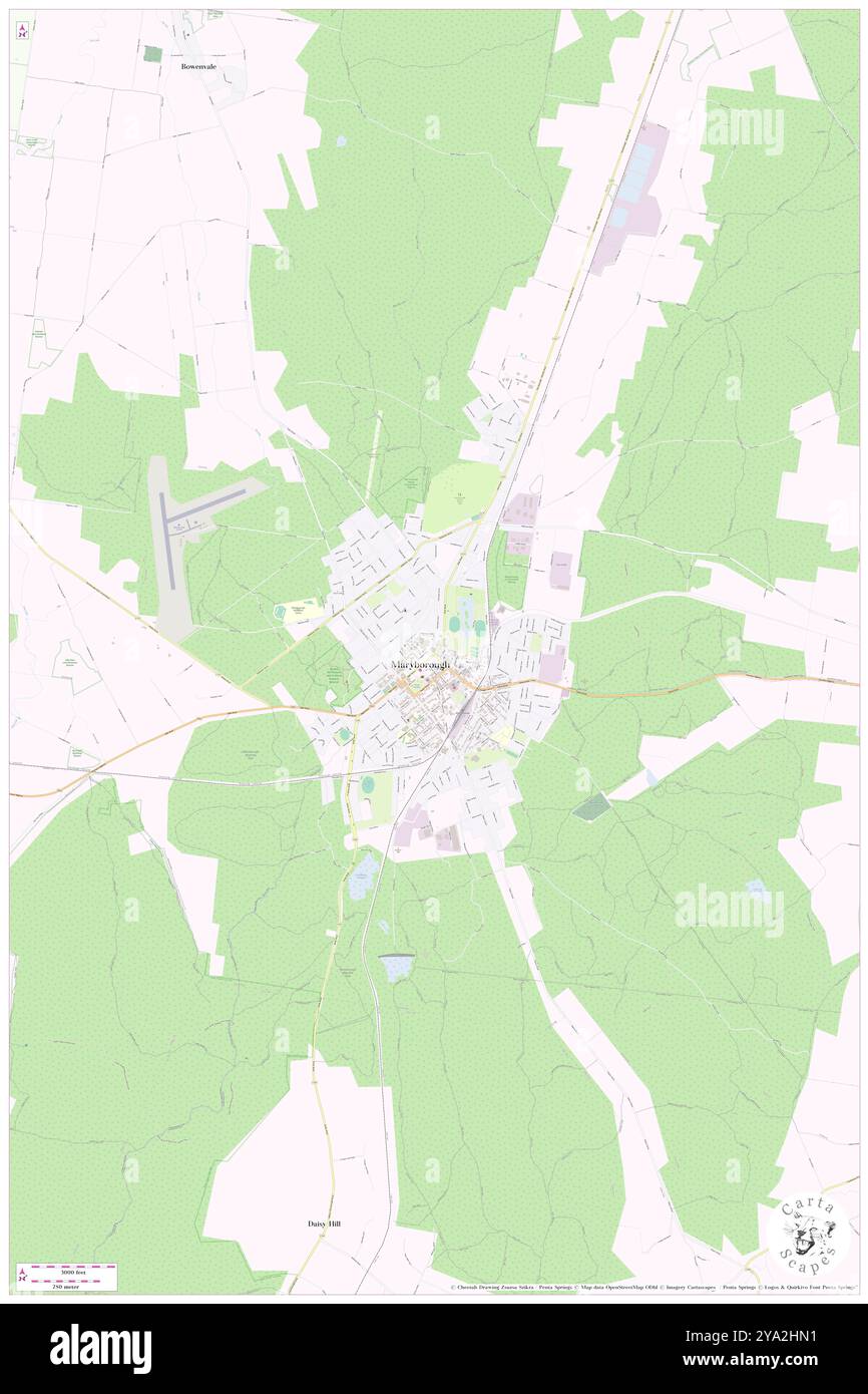 Maryborough, Central Goldfields, AU, Australien, Victoria, s 37 2' 44''', N 143 44' 21'', Karte, Karte, Kartenausgabe 2024. Erkunden Sie Cartascapes, eine Karte, die die vielfältigen Landschaften, Kulturen und Ökosysteme der Erde enthüllt. Reisen Sie durch Zeit und Raum und entdecken Sie die Verflechtungen der Vergangenheit, Gegenwart und Zukunft unseres Planeten. Stockfoto