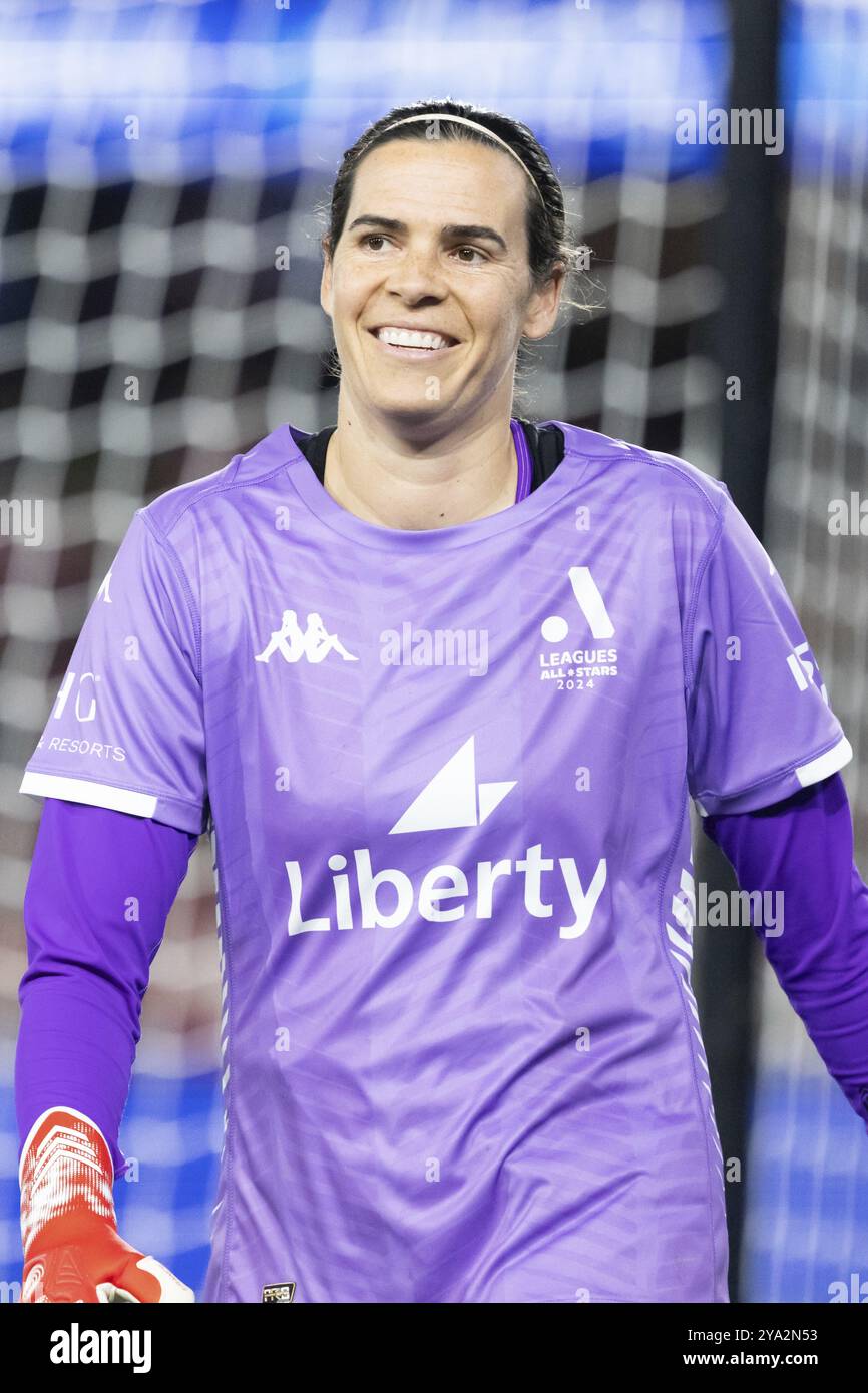 MELBOURNE, AUSTRALIEN, 24. MAI: Lydia Williams vom A-League All Stars Women Team während des Global Football W gegen Arsenal Women FC Stockfoto