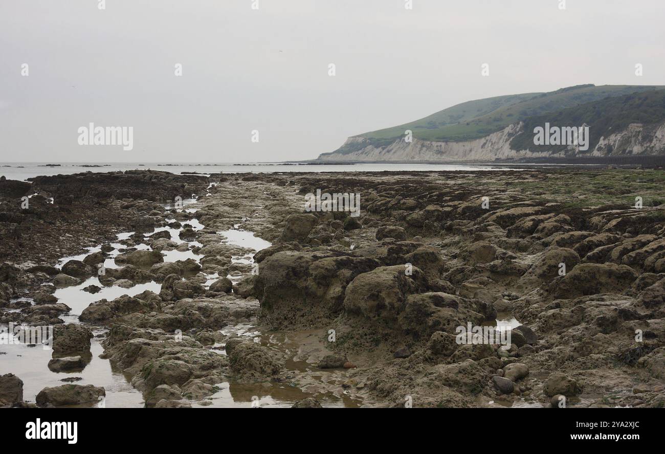 Eastbourne ist ein Badeort am Ärmelkanal im County East Sussex in England. Mit einer Bevölkerung von 102 000 ist es, A Stockfoto