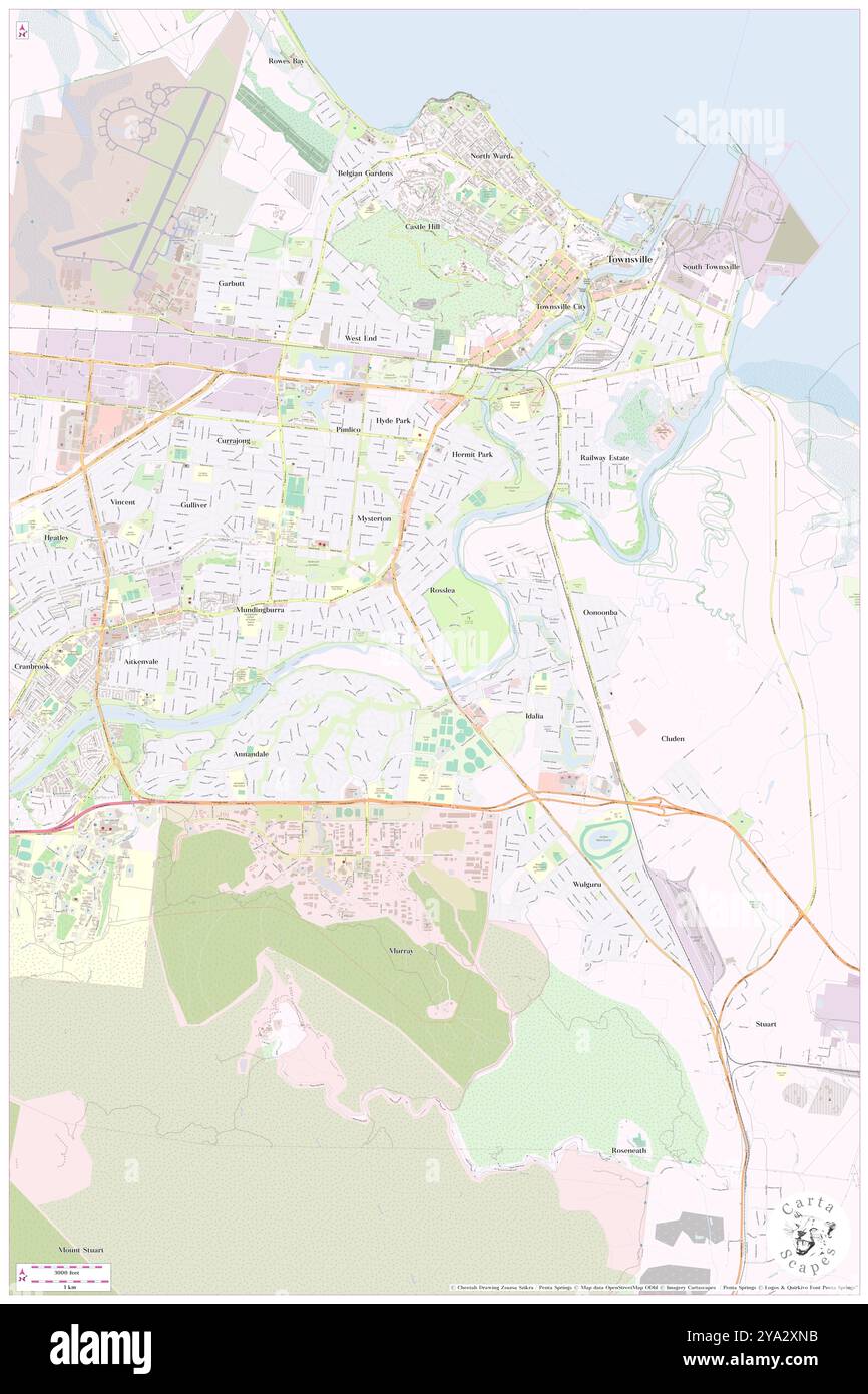 B W Cascade Motor Inn, Townsville, AU, Australien, Queensland, s 19 18' 3''', N 146 48' 2'', Karte, Cartascapes Map, veröffentlicht 2024. Erkunden Sie Cartascapes, eine Karte, die die vielfältigen Landschaften, Kulturen und Ökosysteme der Erde enthüllt. Reisen Sie durch Zeit und Raum und entdecken Sie die Verflechtungen der Vergangenheit, Gegenwart und Zukunft unseres Planeten. Stockfoto