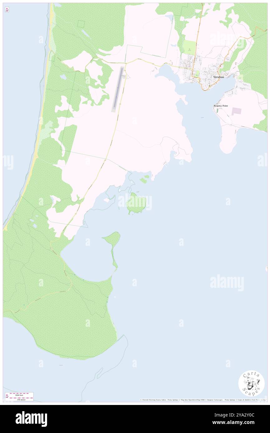 Magazine Island, , AU, Australien, Tasmanien, s 42 11' 17'', N 145 17' 47'', Karte, Karte, Kartenausgabe 2024. Erkunden Sie Cartascapes, eine Karte, die die vielfältigen Landschaften, Kulturen und Ökosysteme der Erde enthüllt. Reisen Sie durch Zeit und Raum und entdecken Sie die Verflechtungen der Vergangenheit, Gegenwart und Zukunft unseres Planeten. Stockfoto