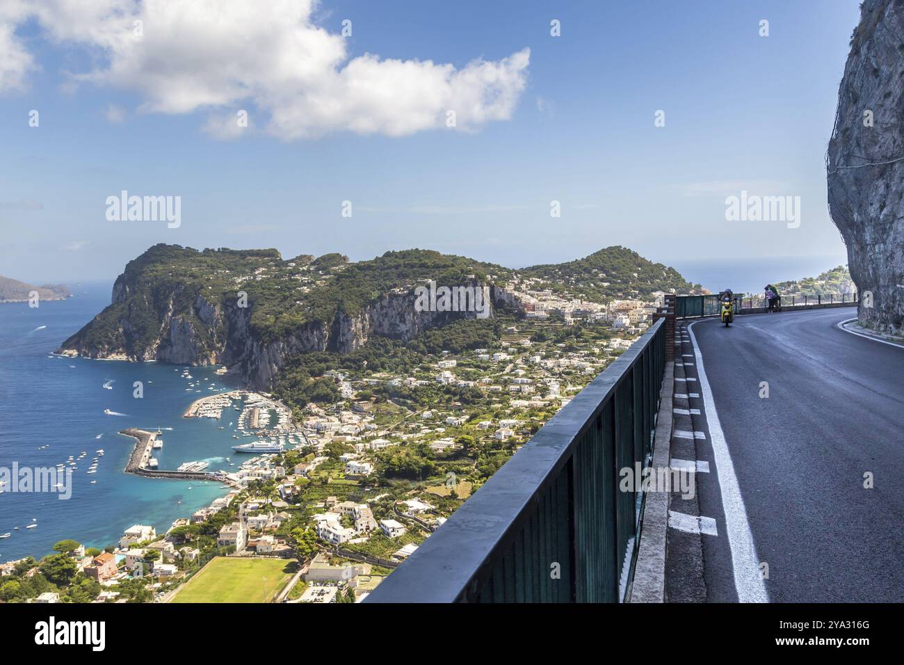 Die Insel Capri in einem schönen Sommertag in Italien Stockfoto