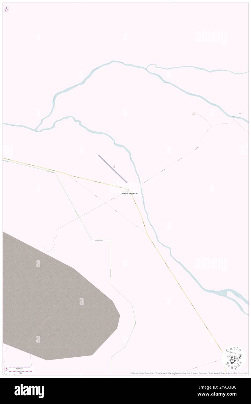 Mount Augustus, Upper Gascoyne, AU, Australien, Western Australia, s 24 18' 25''', N 116 54' 34'', Karte, Cartascapes Map, veröffentlicht 2024. Erkunden Sie Cartascapes, eine Karte, die die vielfältigen Landschaften, Kulturen und Ökosysteme der Erde enthüllt. Reisen Sie durch Zeit und Raum und entdecken Sie die Verflechtungen der Vergangenheit, Gegenwart und Zukunft unseres Planeten. Stockfoto