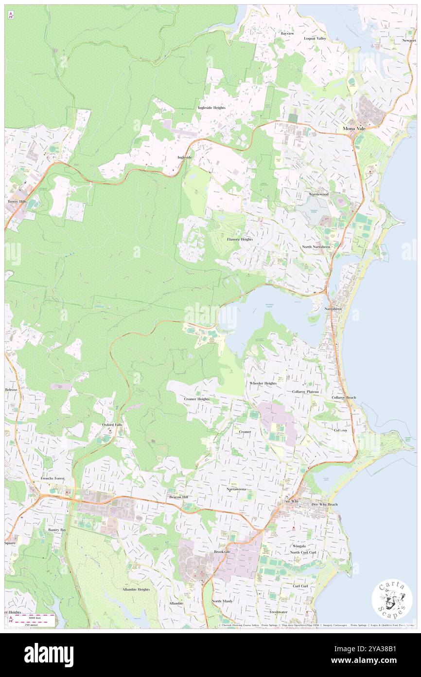 Jamieson Park, , AU, Australien, New South Wales, s 33 42' 54''', N 151 16' 4'', Karte, Cartascapes Map, veröffentlicht 2024. Erkunden Sie Cartascapes, eine Karte, die die vielfältigen Landschaften, Kulturen und Ökosysteme der Erde enthüllt. Reisen Sie durch Zeit und Raum und entdecken Sie die Verflechtungen der Vergangenheit, Gegenwart und Zukunft unseres Planeten. Stockfoto