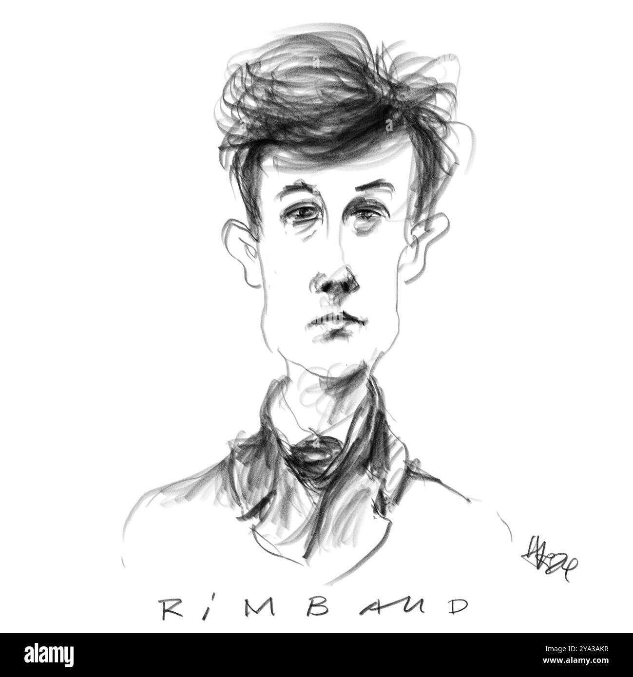 Rimbaud, Porträt, Dichter Stockfoto