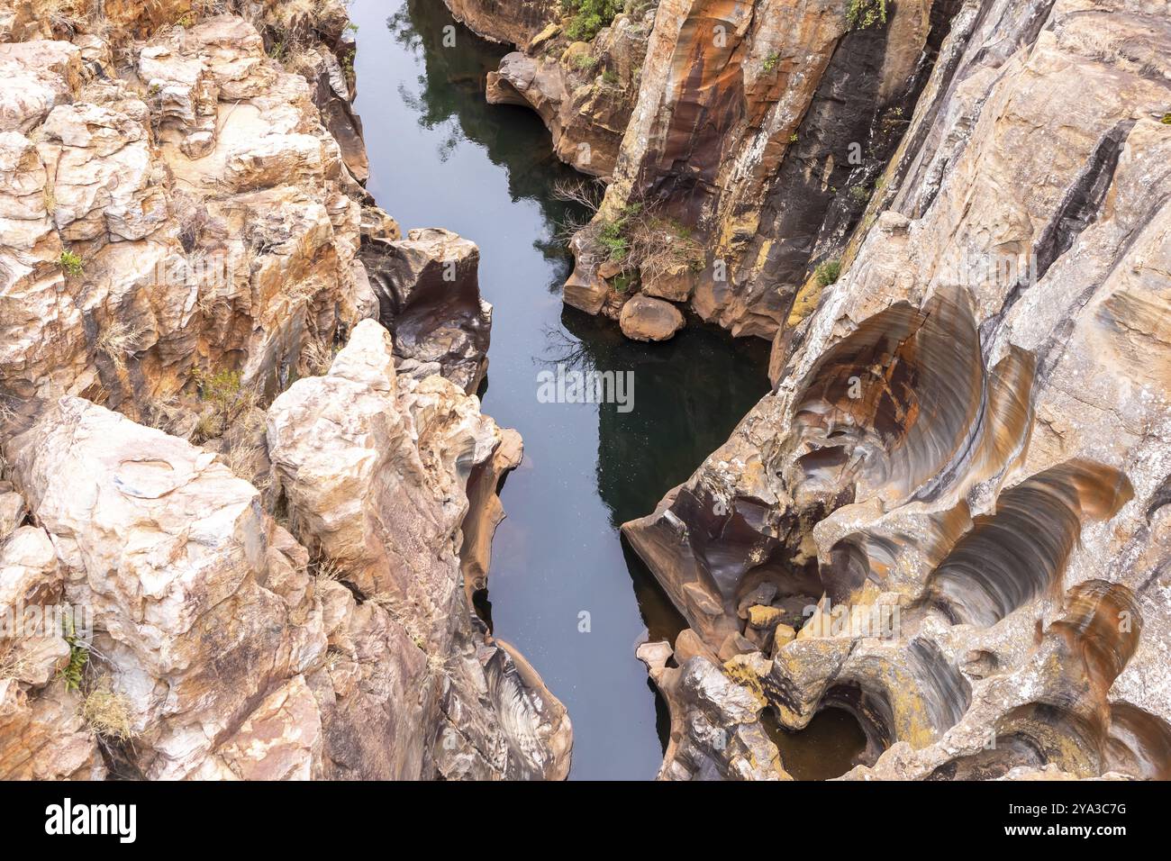 Bourke's Luck Potholes, Mpumalanga, Südafrika. Afrika Stockfoto