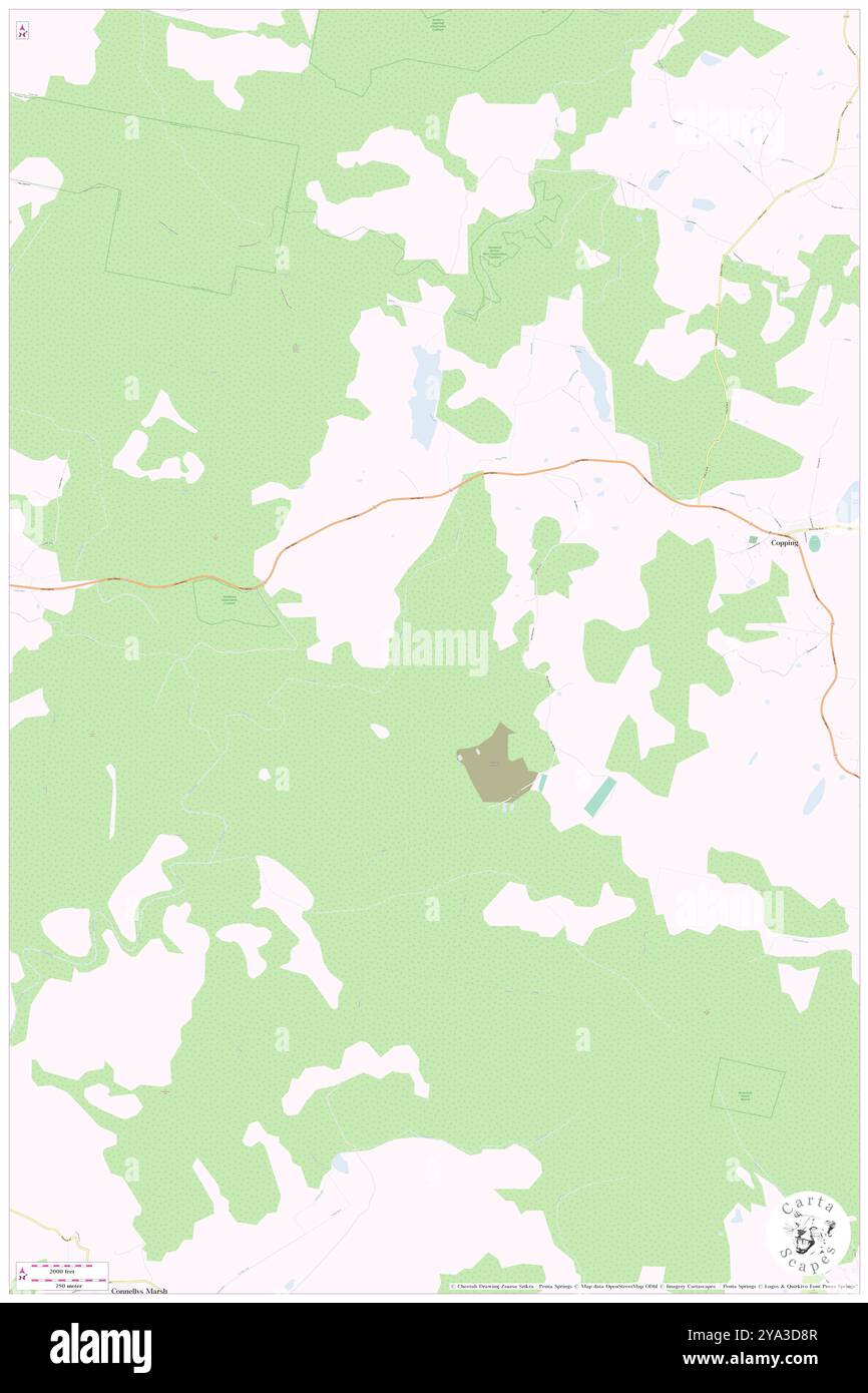 Castles Hill, Sorell, AU, Australien, Tasmanien, s 42 49' 47'', N 147 45' 35'', Karte, Cartascapes Map, veröffentlicht 2024. Erkunden Sie Cartascapes, eine Karte, die die vielfältigen Landschaften, Kulturen und Ökosysteme der Erde enthüllt. Reisen Sie durch Zeit und Raum und entdecken Sie die Verflechtungen der Vergangenheit, Gegenwart und Zukunft unseres Planeten. Stockfoto