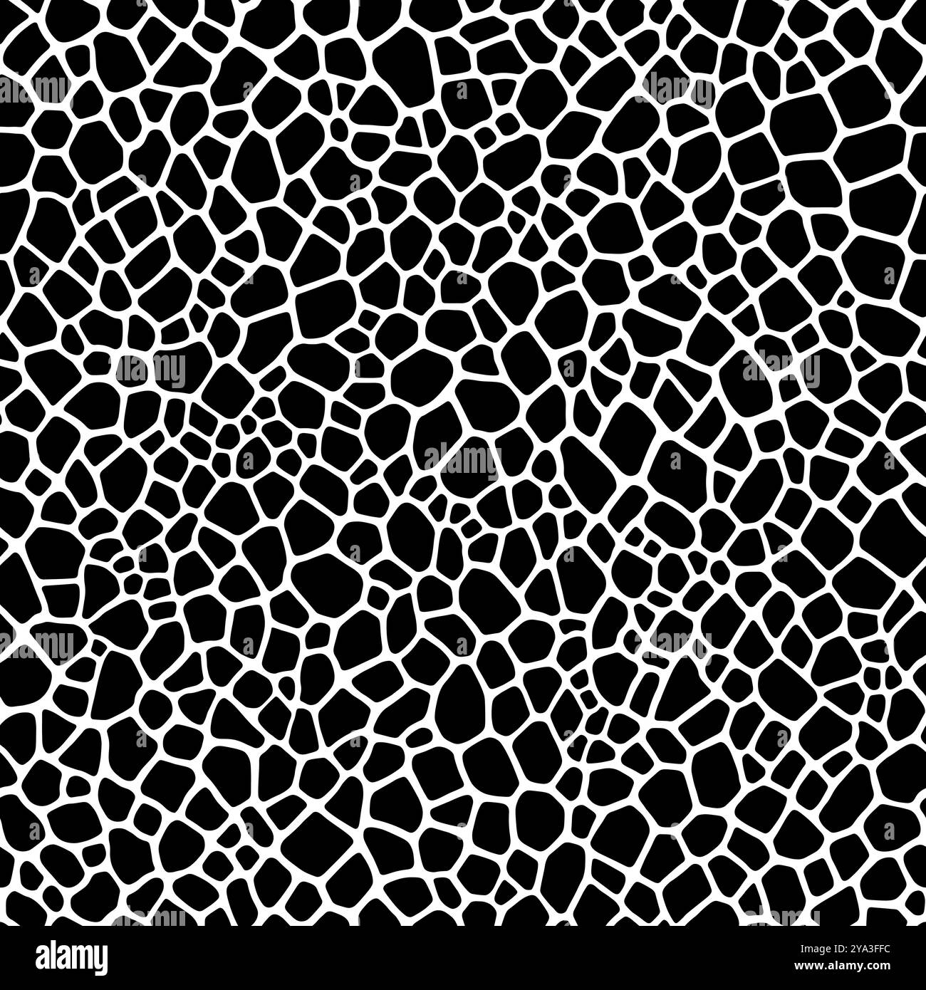 Natürliches Giraffen-Muster handgezeichnetes abstraktes Tierfell nahtloses Muster Stock Vektor