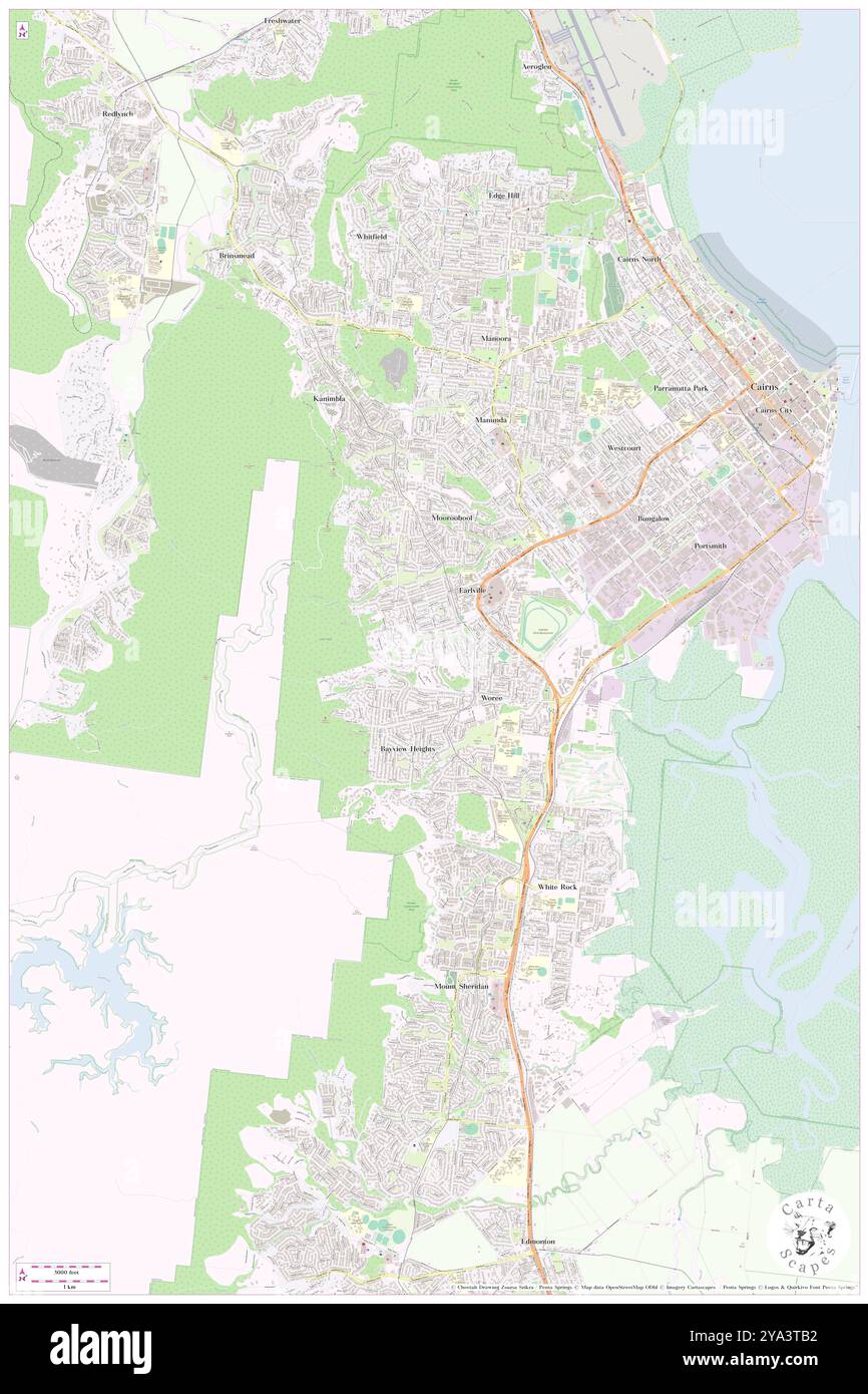 Earlville, Cairns, AU, Australien, Queensland, s 16 57' 2'', N 145 43' 59'', Karte, Cartascapes Map, veröffentlicht 2024. Erkunden Sie Cartascapes, eine Karte, die die vielfältigen Landschaften, Kulturen und Ökosysteme der Erde enthüllt. Reisen Sie durch Zeit und Raum und entdecken Sie die Verflechtungen der Vergangenheit, Gegenwart und Zukunft unseres Planeten. Stockfoto