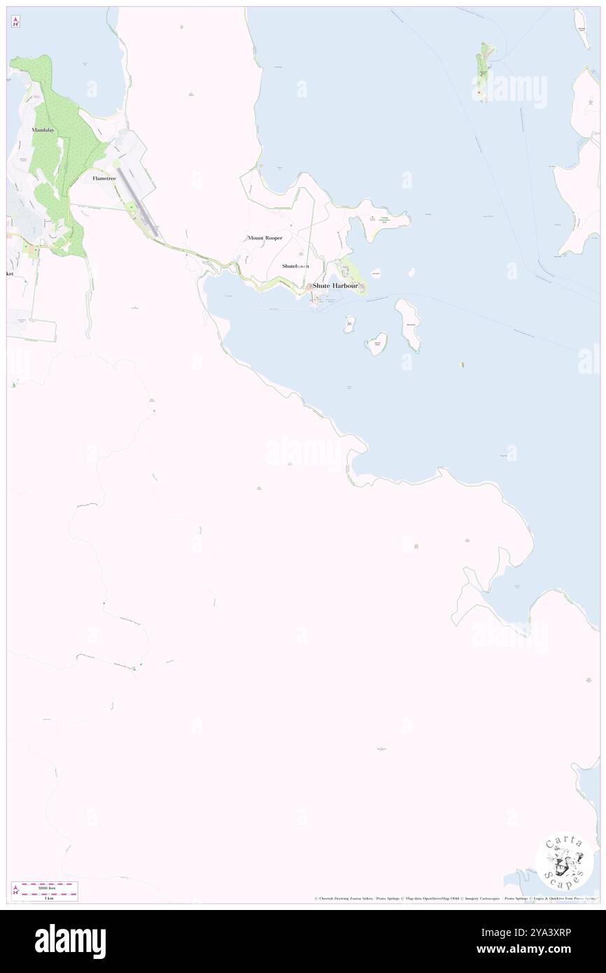 Rooper Inlet, AU, Australien, Queensland, s 20 19' 0''', N 148 46' 59'', Karte, Cartascapes Map, veröffentlicht 2024. Erkunden Sie Cartascapes, eine Karte, die die vielfältigen Landschaften, Kulturen und Ökosysteme der Erde enthüllt. Reisen Sie durch Zeit und Raum und entdecken Sie die Verflechtungen der Vergangenheit, Gegenwart und Zukunft unseres Planeten. Stockfoto