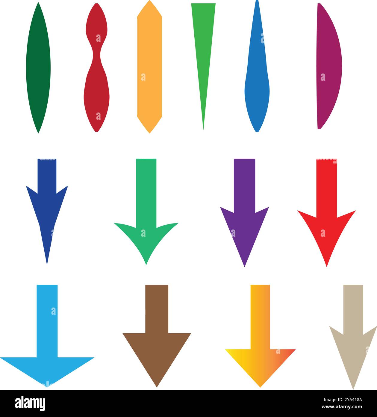 Vektordesign Moderne und äußerst anpassungsfähige Grafikvektoren. Für technologiebezogene Unternehmen und Marken. Pfeilvektor Stock Vektor