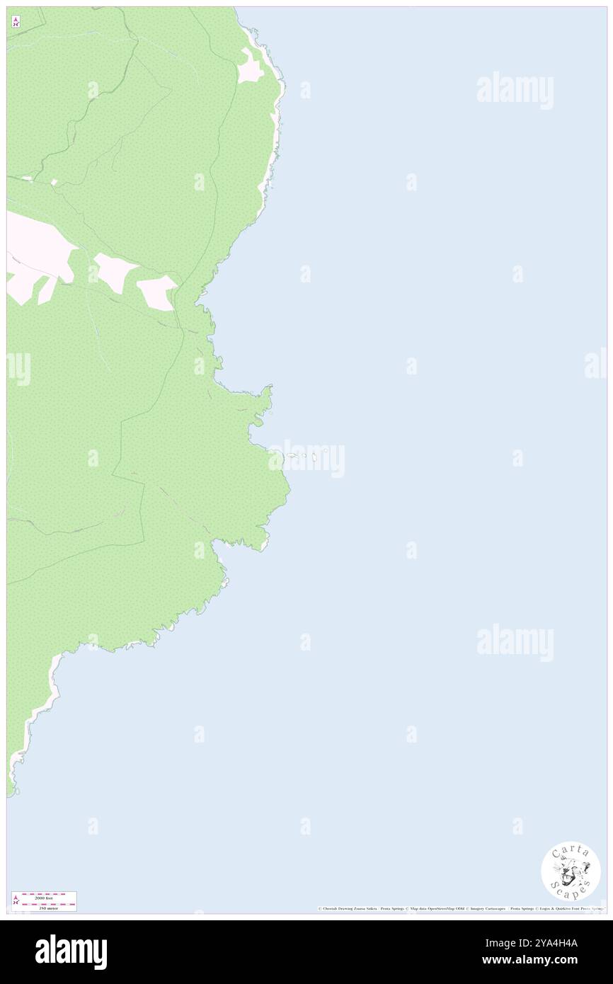 The Sisters, AU, Australien, Tasmanien, s 42 57' 37''', N 148 0' 8'', Karte, Karte, Kartenausgabe 2024. Erkunden Sie Cartascapes, eine Karte, die die vielfältigen Landschaften, Kulturen und Ökosysteme der Erde enthüllt. Reisen Sie durch Zeit und Raum und entdecken Sie die Verflechtungen der Vergangenheit, Gegenwart und Zukunft unseres Planeten. Stockfoto