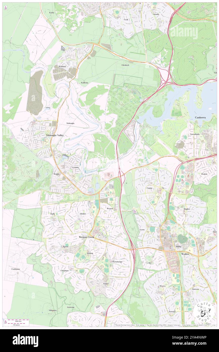 Molonglo River Corridor, , AU, Australien, Australian Capital Territory, s 35 18' 56''', N 149 3' 31'', Karte, Karte, Kartenausgabe 2024. Erkunden Sie Cartascapes, eine Karte, die die vielfältigen Landschaften, Kulturen und Ökosysteme der Erde enthüllt. Reisen Sie durch Zeit und Raum und entdecken Sie die Verflechtungen der Vergangenheit, Gegenwart und Zukunft unseres Planeten. Stockfoto