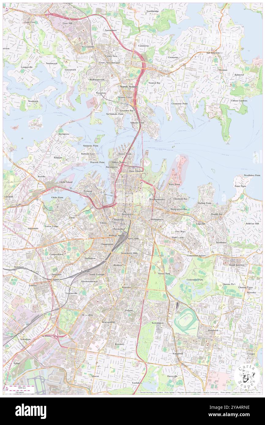 Sheraton on the Park (Hyde Park View), City of Sydney, AU, Australien, New South Wales, s 33 52' 18'', N 151 12' 35'', Karte, Cartascapes Map, veröffentlicht 2024. Erkunden Sie Cartascapes, eine Karte, die die vielfältigen Landschaften, Kulturen und Ökosysteme der Erde enthüllt. Reisen Sie durch Zeit und Raum und entdecken Sie die Verflechtungen der Vergangenheit, Gegenwart und Zukunft unseres Planeten. Stockfoto