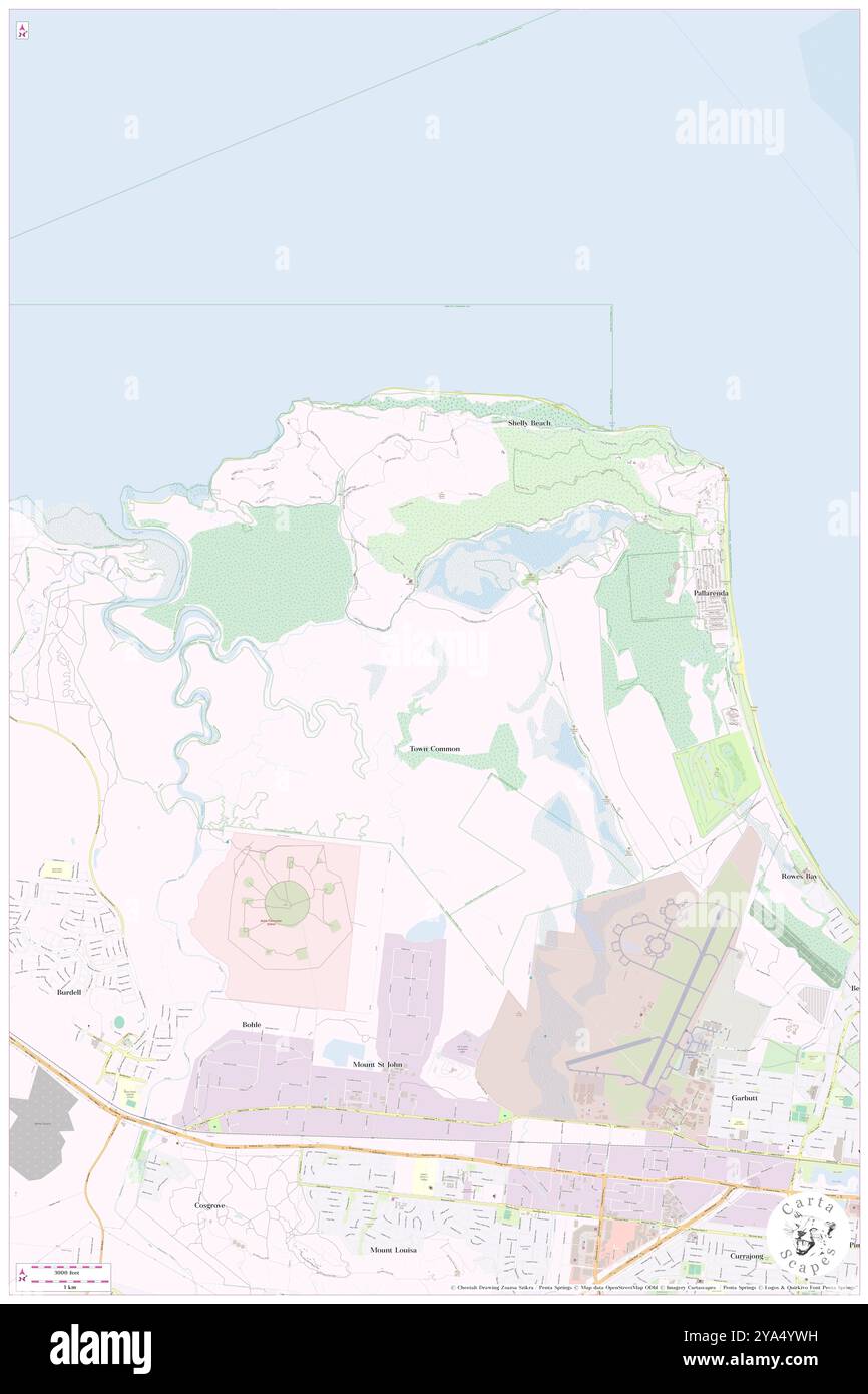 Townsville Town Common Conservation Park, , AU, Australien, Queensland, s 19 12' 23'', N 146 44' 34'', Karte, Cartascapes Map, veröffentlicht 2024. Erkunden Sie Cartascapes, eine Karte, die die vielfältigen Landschaften, Kulturen und Ökosysteme der Erde enthüllt. Reisen Sie durch Zeit und Raum und entdecken Sie die Verflechtungen der Vergangenheit, Gegenwart und Zukunft unseres Planeten. Stockfoto