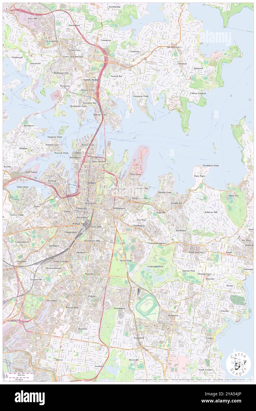 Great Aussie Backpackers, City of Sydney, AU, Australien, New South Wales, s 33 52' 22'', N 151 13' 22'', Karte, Cartascapes Map, veröffentlicht 2024. Erkunden Sie Cartascapes, eine Karte, die die vielfältigen Landschaften, Kulturen und Ökosysteme der Erde enthüllt. Reisen Sie durch Zeit und Raum und entdecken Sie die Verflechtungen der Vergangenheit, Gegenwart und Zukunft unseres Planeten. Stockfoto