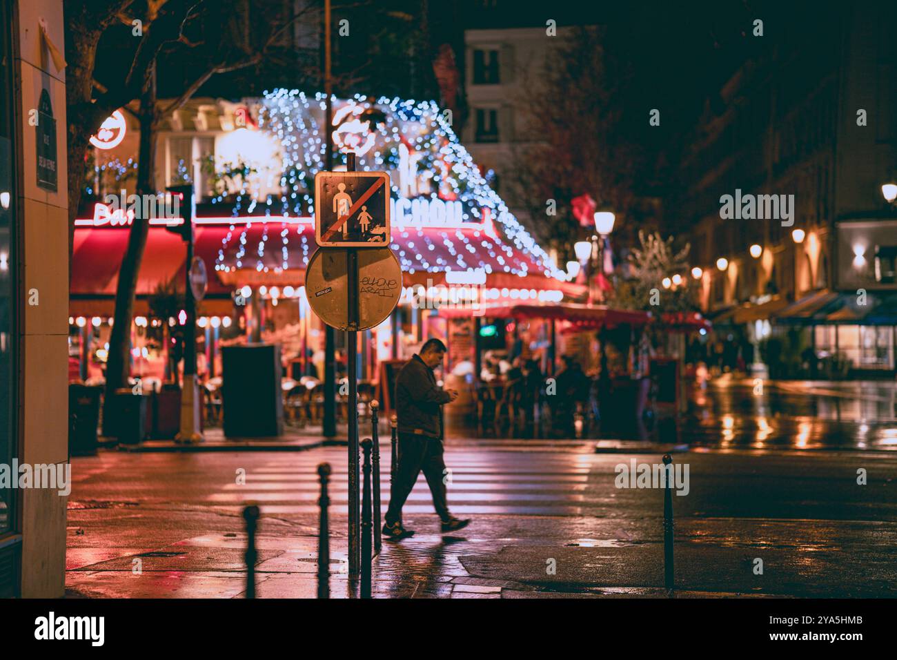 Paris le jour, Paris la nuit Stockfoto