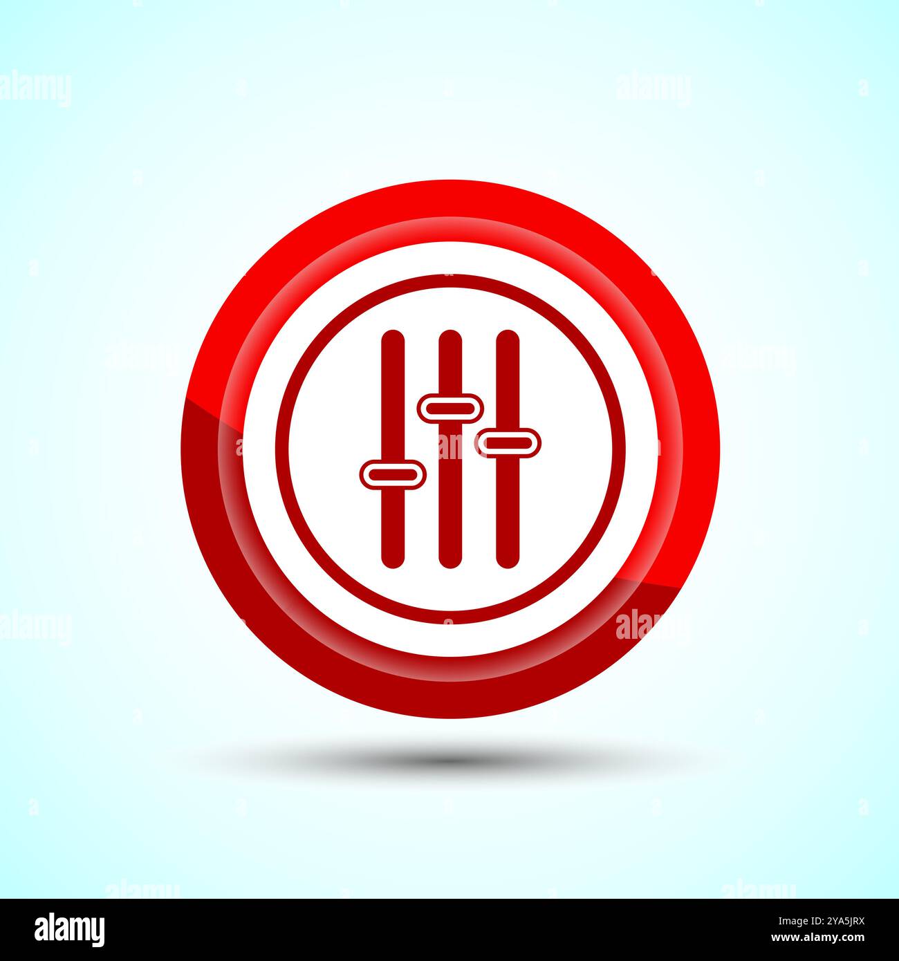 Volumensymbol Design-Illustration, Sound-Symbol für Apps und Websites, Button-Design Stock Vektor