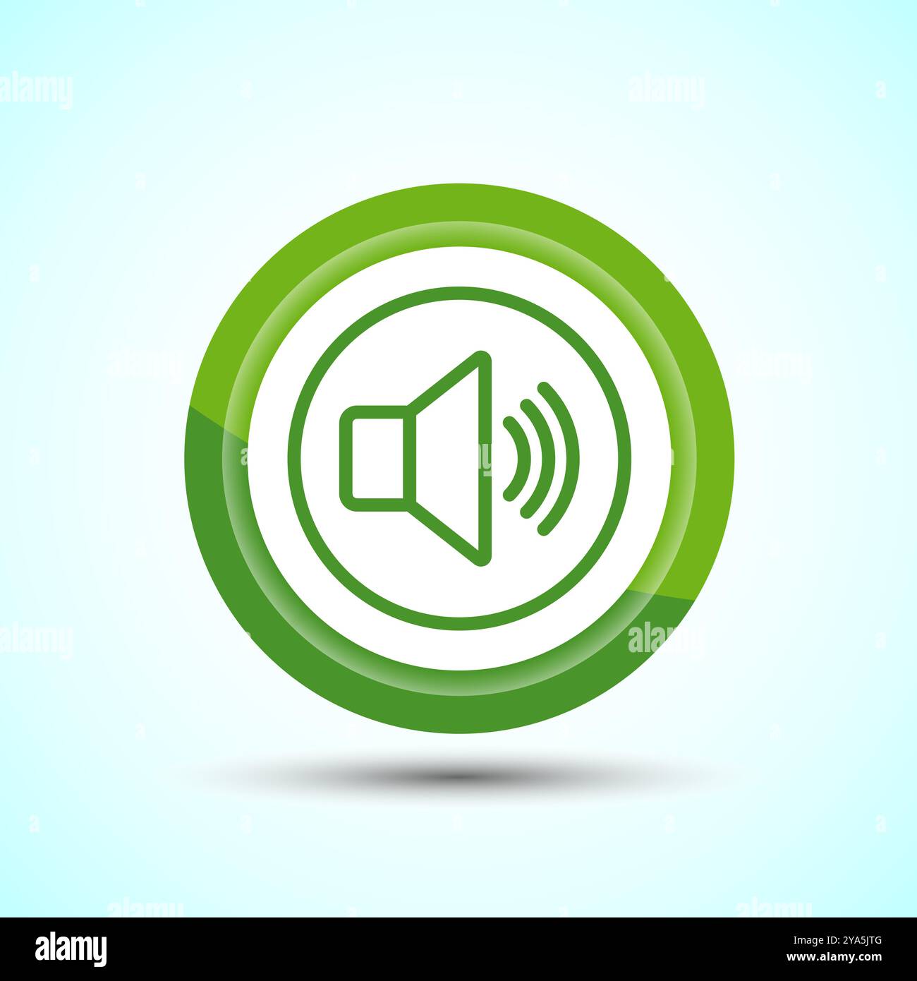 Volumensymbol Design-Illustration, Sound-Symbol für Apps und Websites, Button-Design Stock Vektor