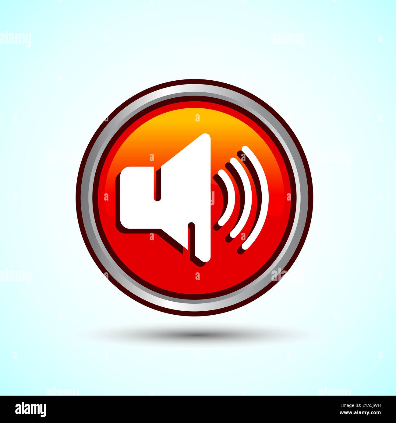 Volumensymbol Design-Illustration, Sound-Symbol für Apps und Websites, Button-Design Stock Vektor