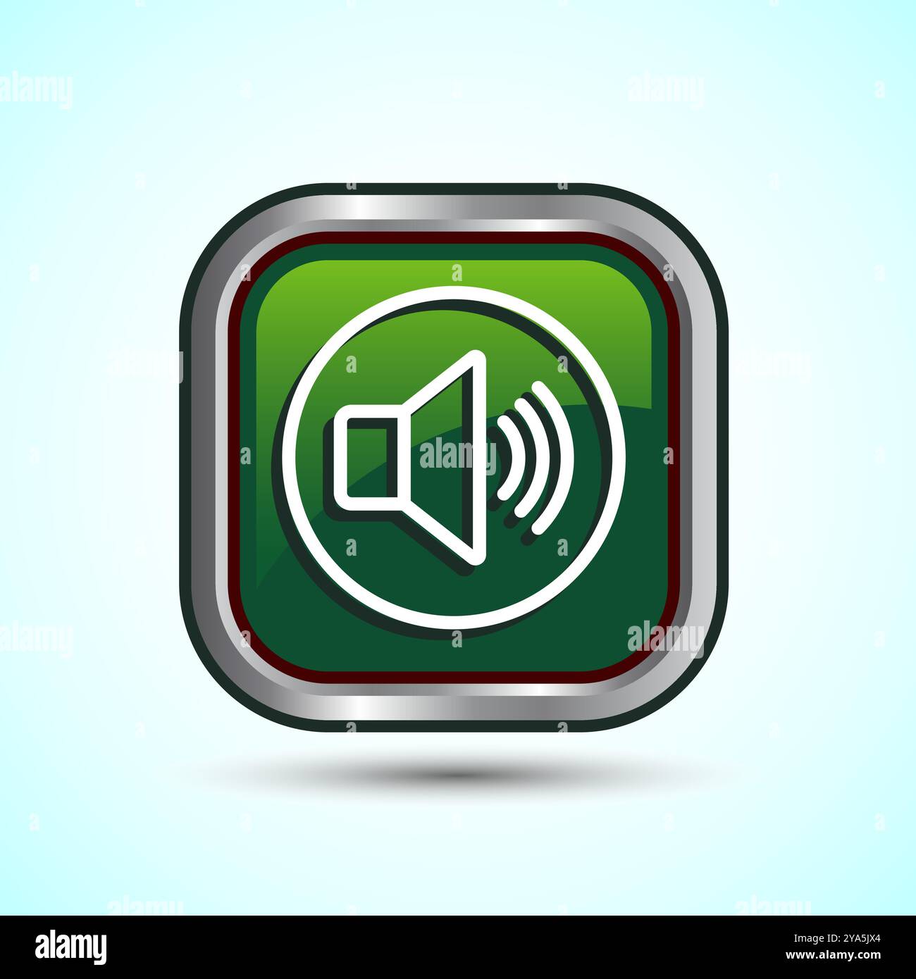 Volumensymbol Design-Illustration, Sound-Symbol für Apps und Websites, Button-Design Stock Vektor