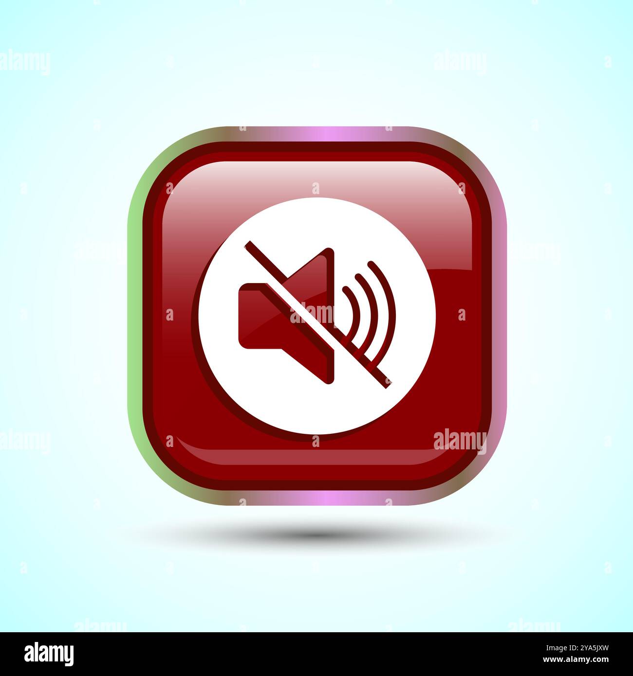 Volumensymbol Design-Illustration, Sound-Symbol für Apps und Websites, Button-Design Stock Vektor