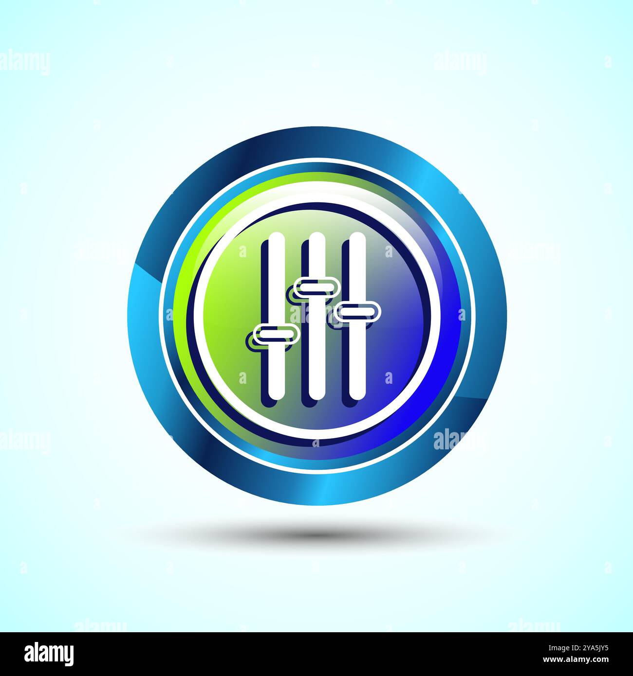 Volumensymbol Design-Illustration, Sound-Symbol für Apps und Websites, Button-Design Stock Vektor