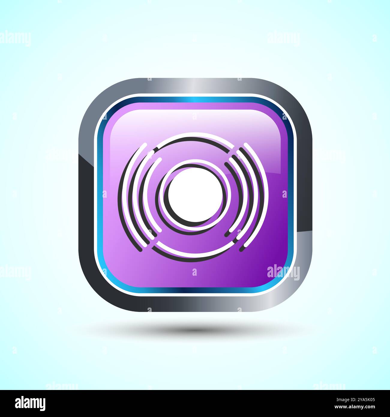 Volumensymbol Design-Illustration, Sound-Symbol für Apps und Websites, Button-Design Stock Vektor