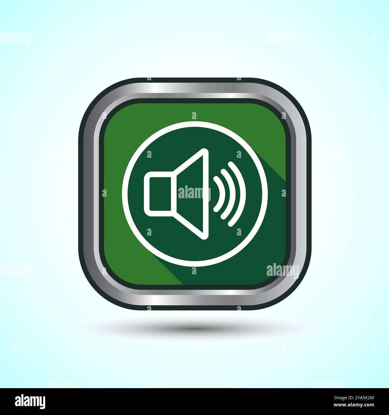 Volumensymbol Design-Illustration, Sound-Symbol für Apps und Websites, Button-Design Stock Vektor