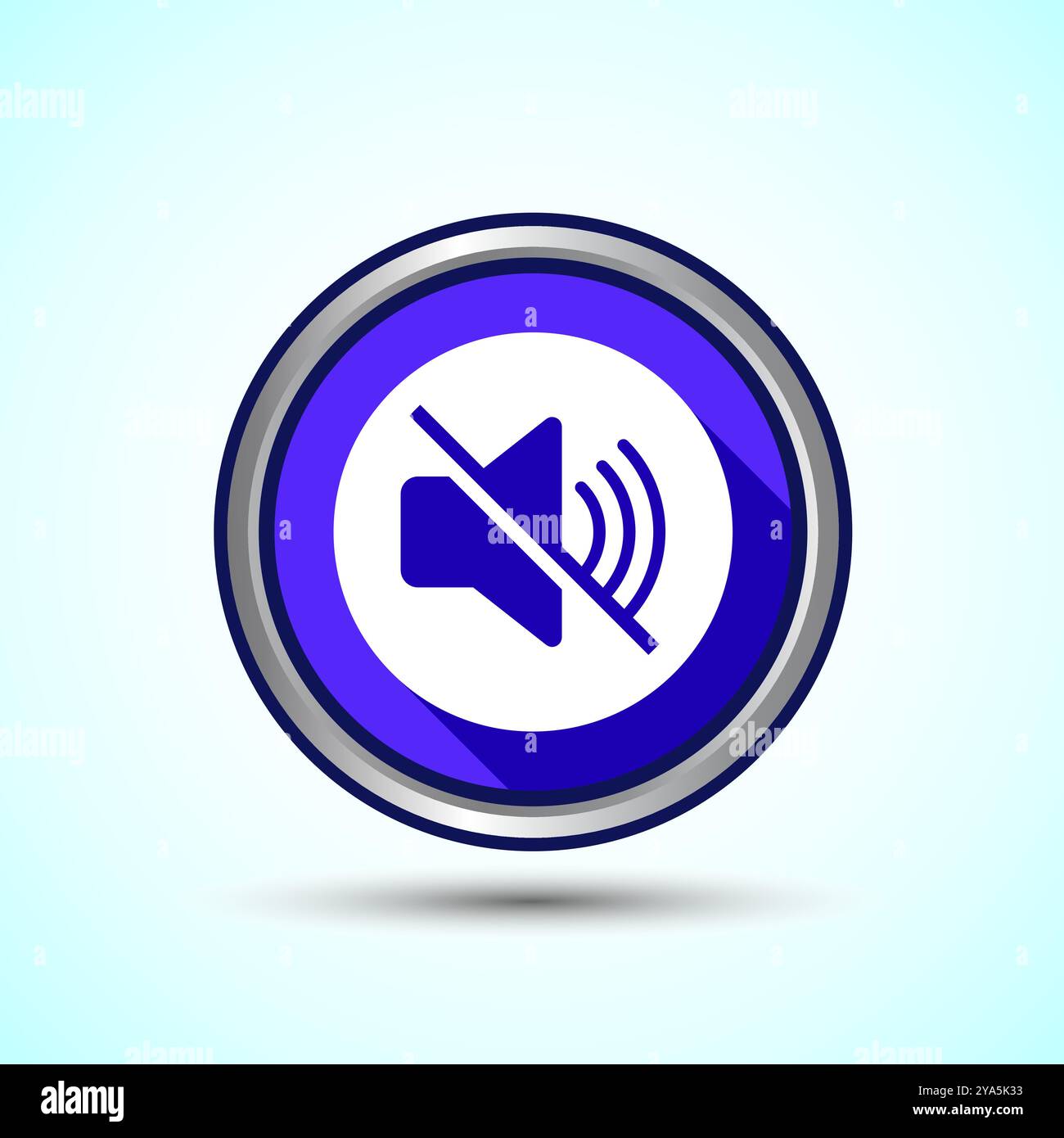 Volumensymbol Design-Illustration, Sound-Symbol für Apps und Websites, Button-Design Stock Vektor