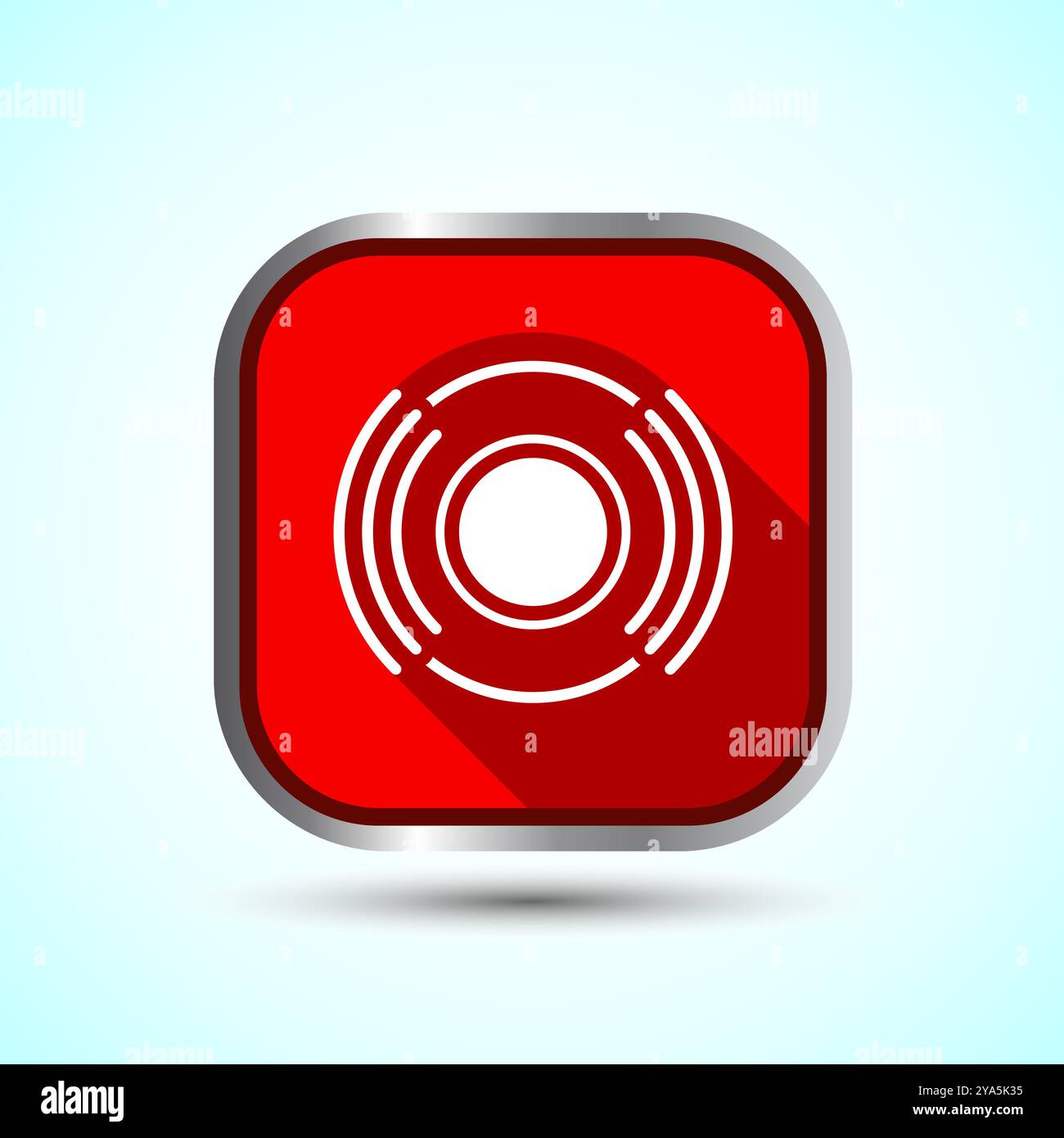 Volumensymbol Design-Illustration, Sound-Symbol für Apps und Websites, Button-Design Stock Vektor